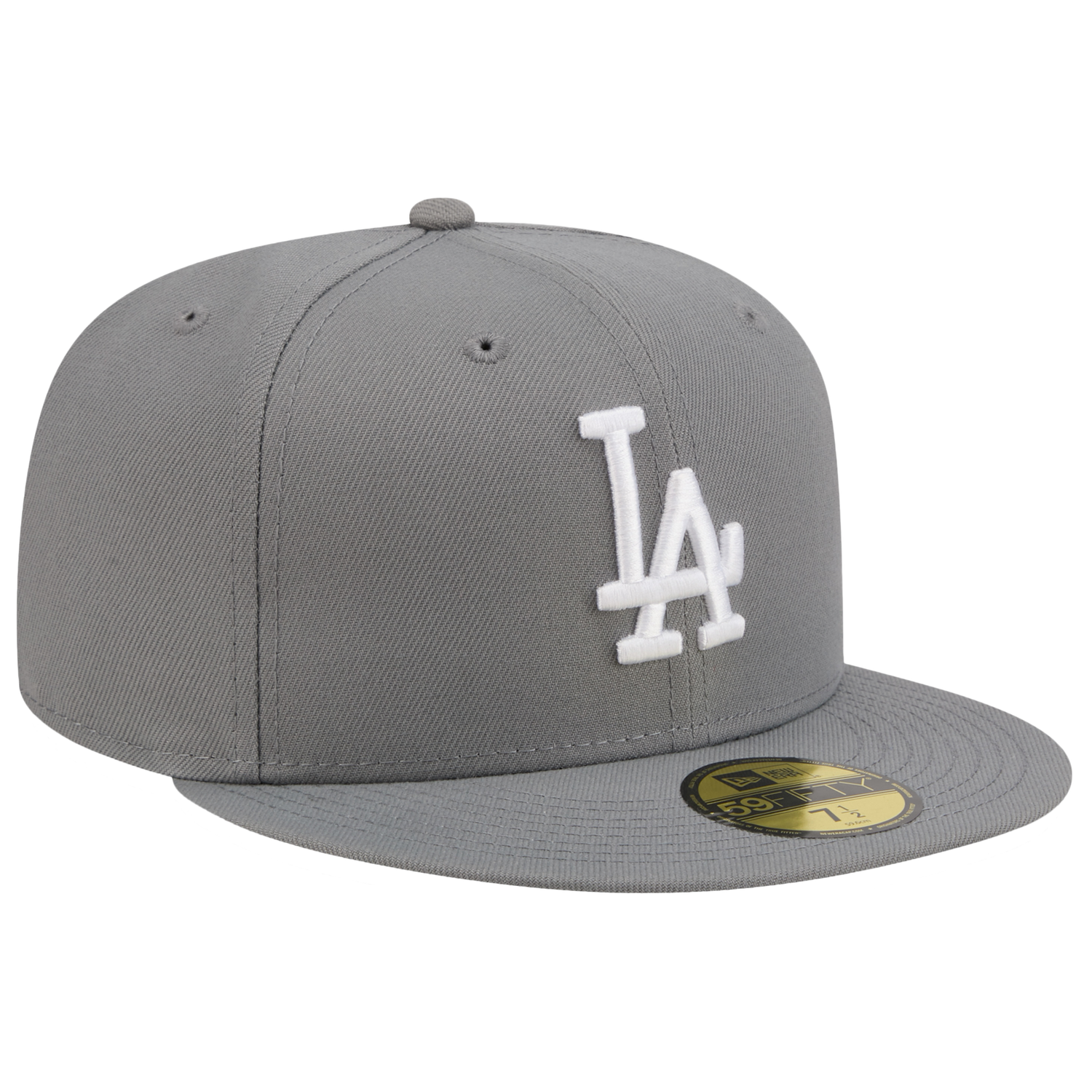 New Era Dodgers 59FIFTY Cap - Men's - Steel Grey/White