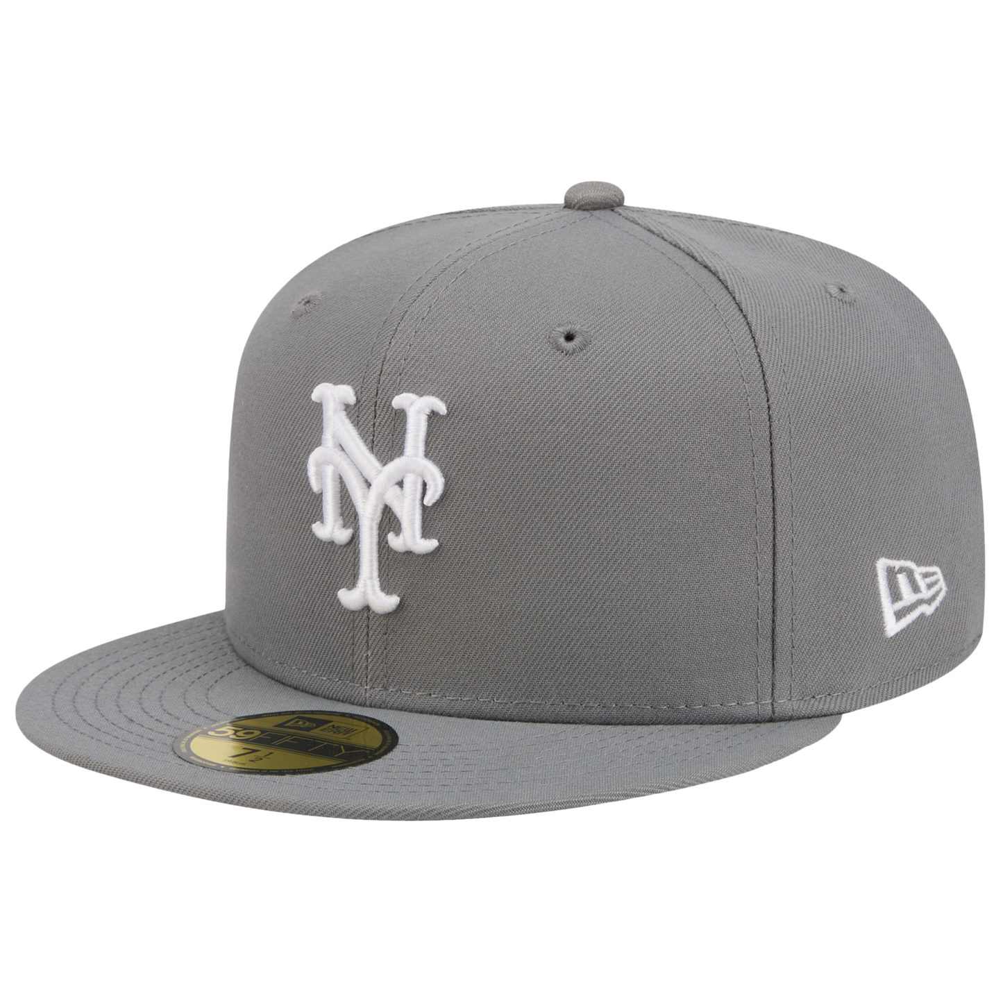 New Era Mets 59FIFTY Cap - Men's - White/Steel Grey