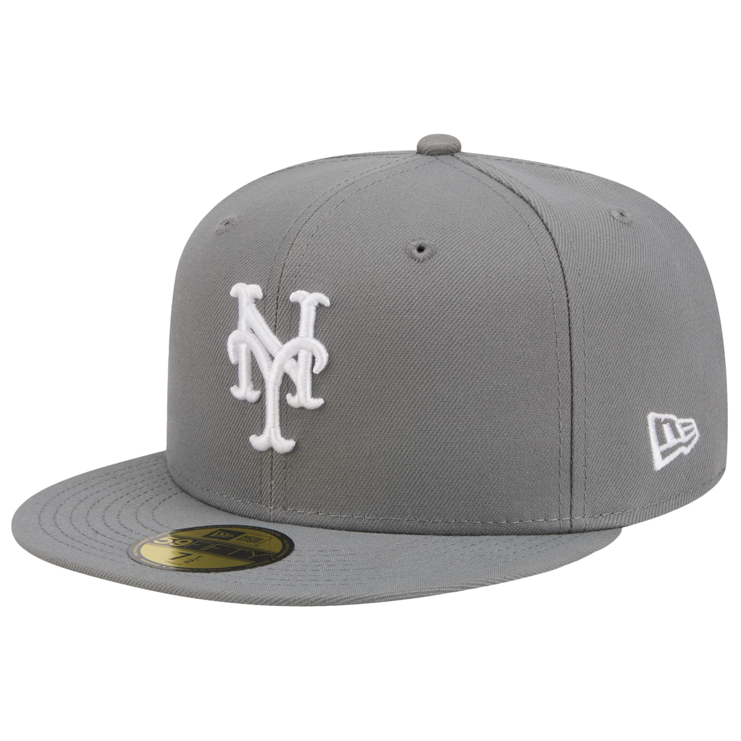 New Era Mets 59FIFTY Cap - Men's - White/Steel Grey