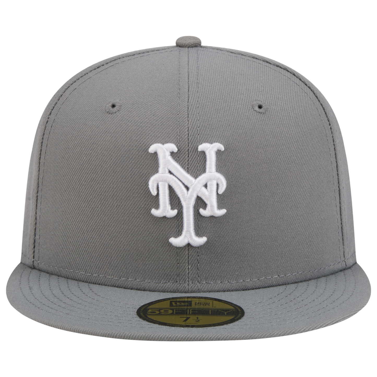 New Era Mets 59FIFTY Cap - Men's - White/Steel Grey
