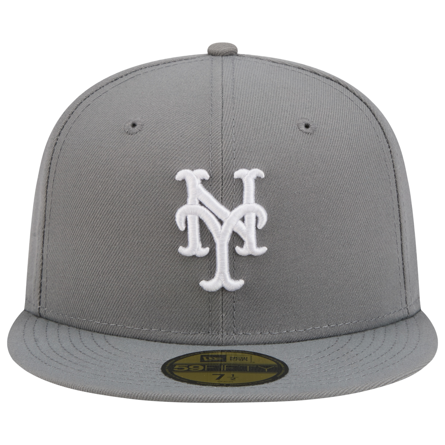 New Era Mets 59FIFTY Cap - Men's - White/Steel Grey