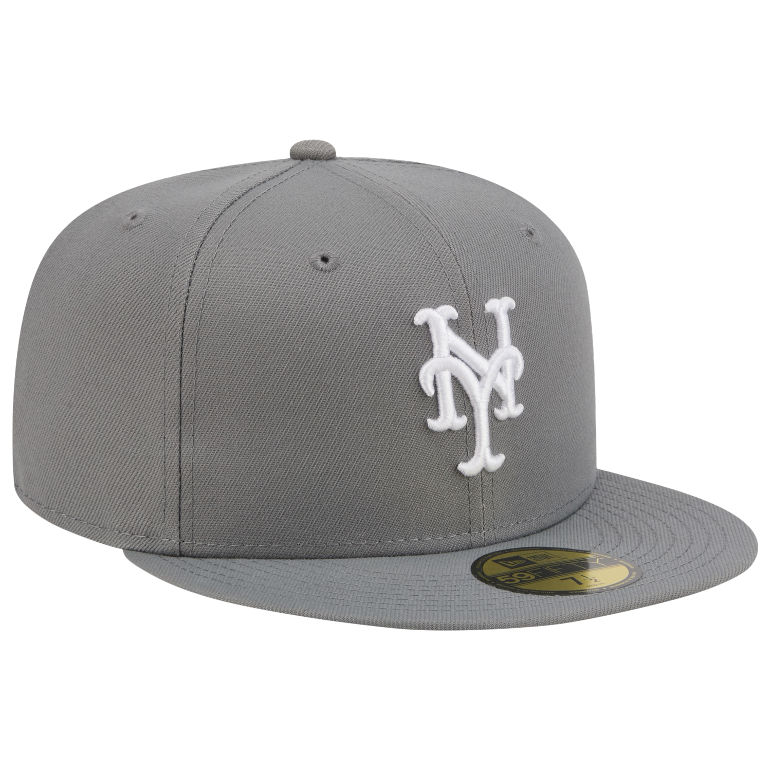 New Era Mets 59FIFTY Cap - Men's - White/Steel Grey
