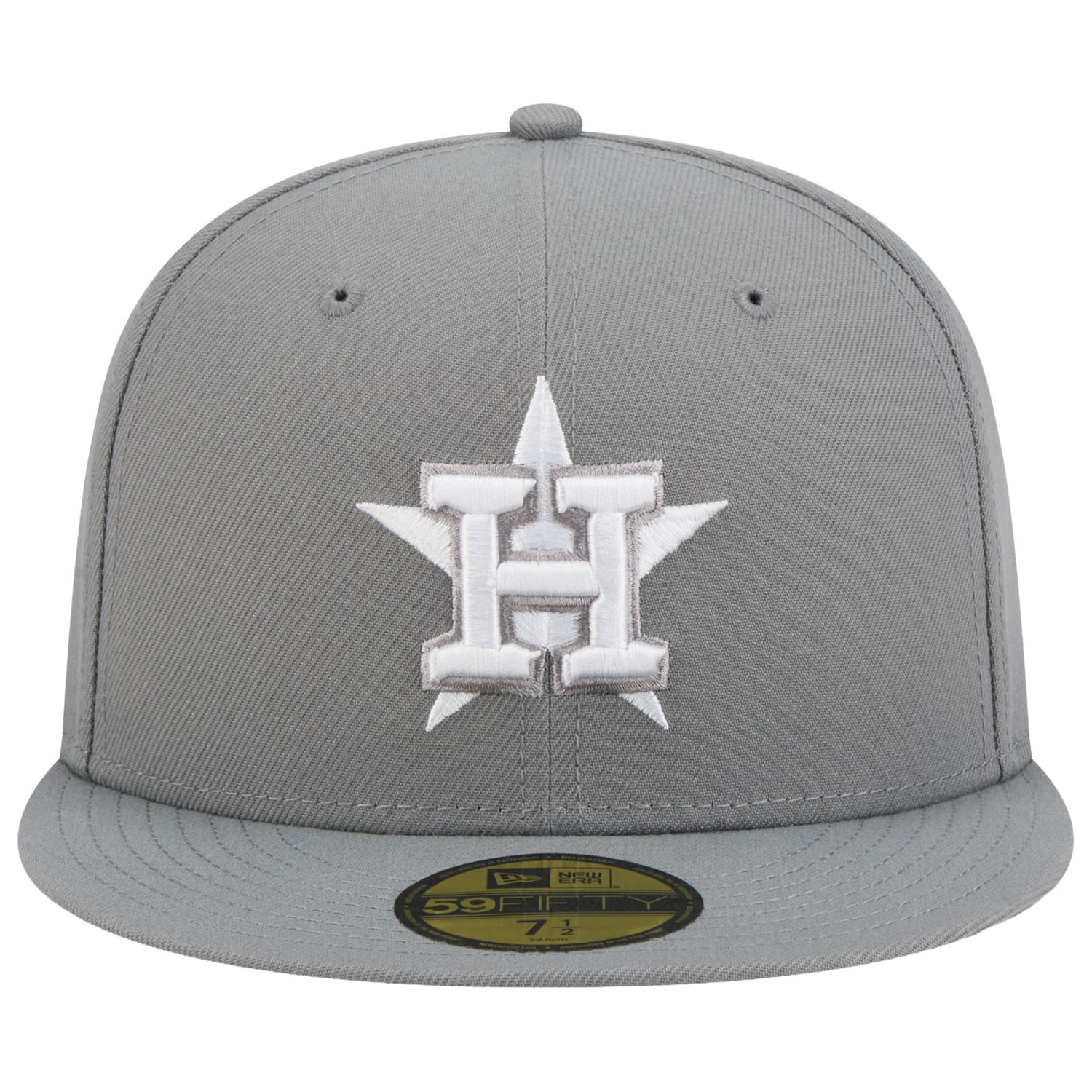New Era Astros 59FIFTY Cap - Men's - Steel Grey/White
