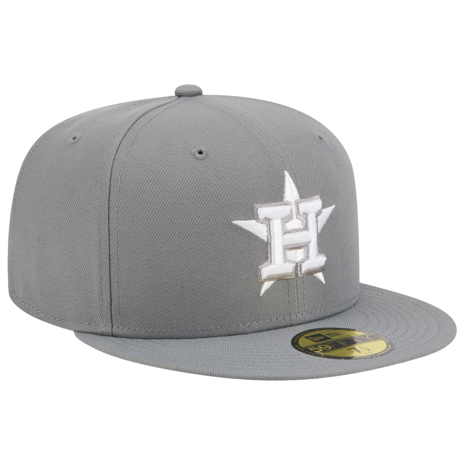New Era Astros 59FIFTY Cap - Men's - Steel Grey/White