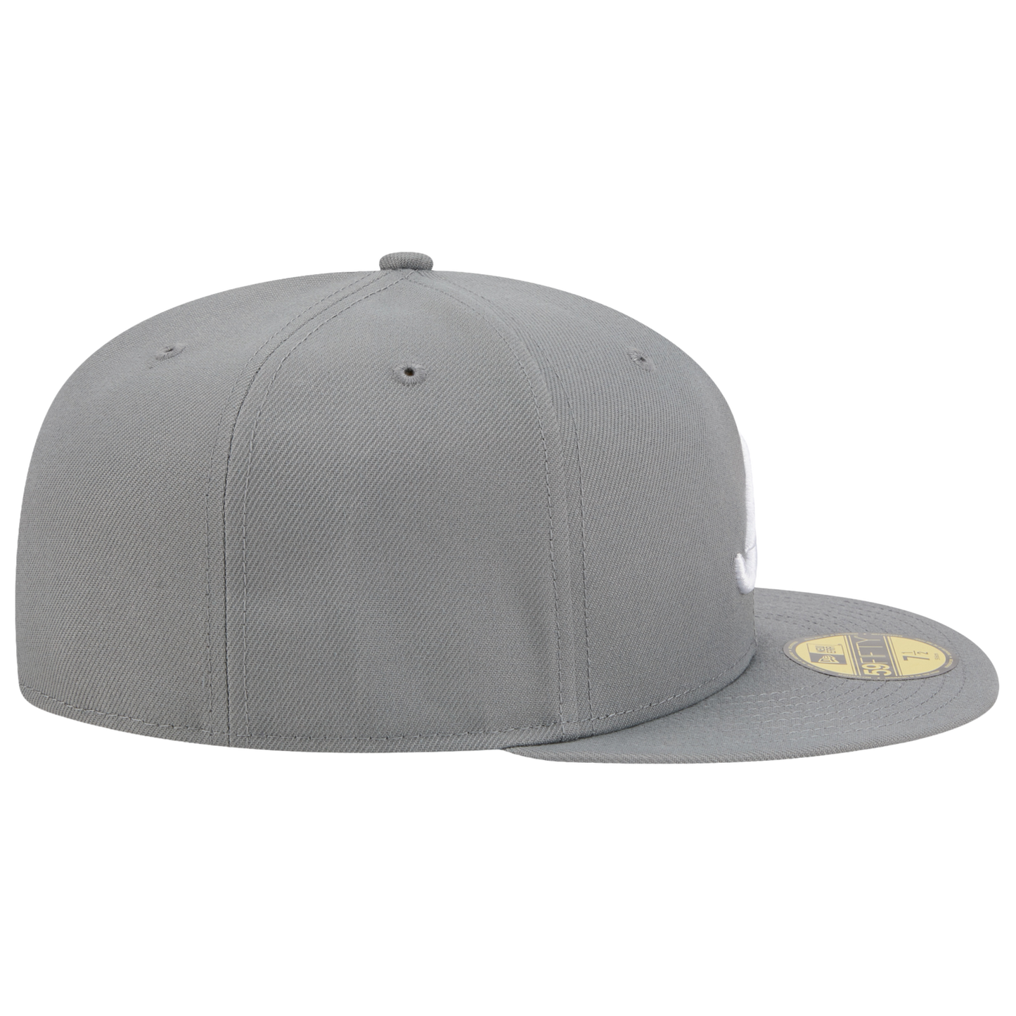 New Era Braves 59FIFTY Cap - Men's - White/Steel Grey