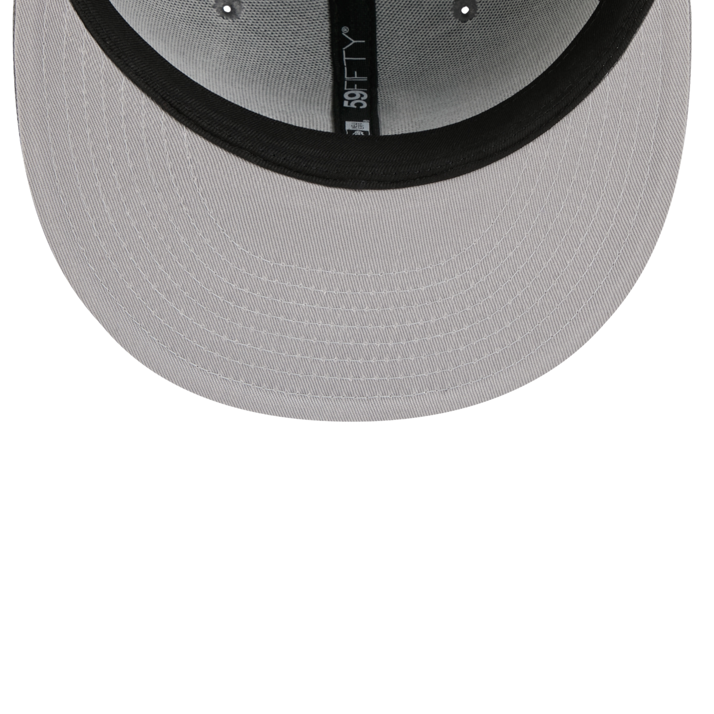 New Era Braves 59FIFTY Cap - Men's - White/Steel Grey