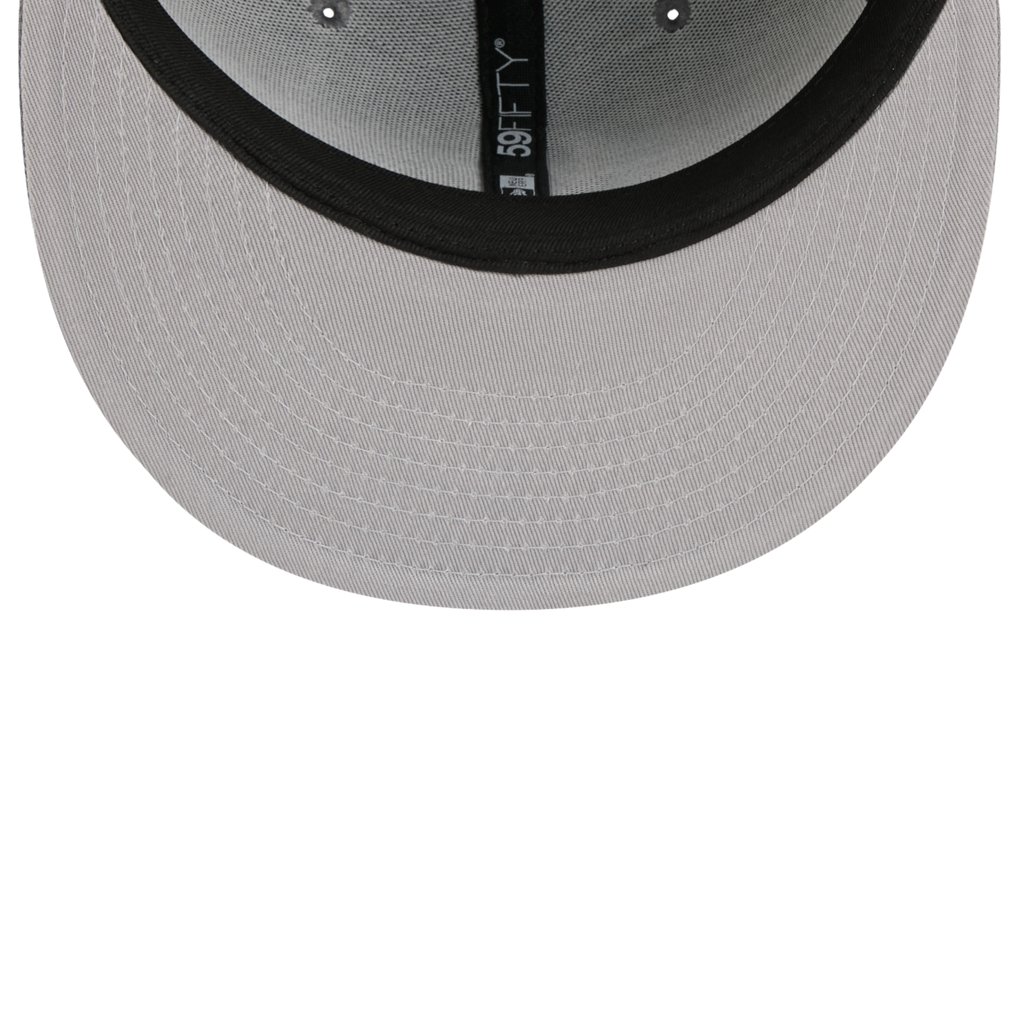 New Era Braves 59FIFTY Cap - Men's - White/Steel Grey