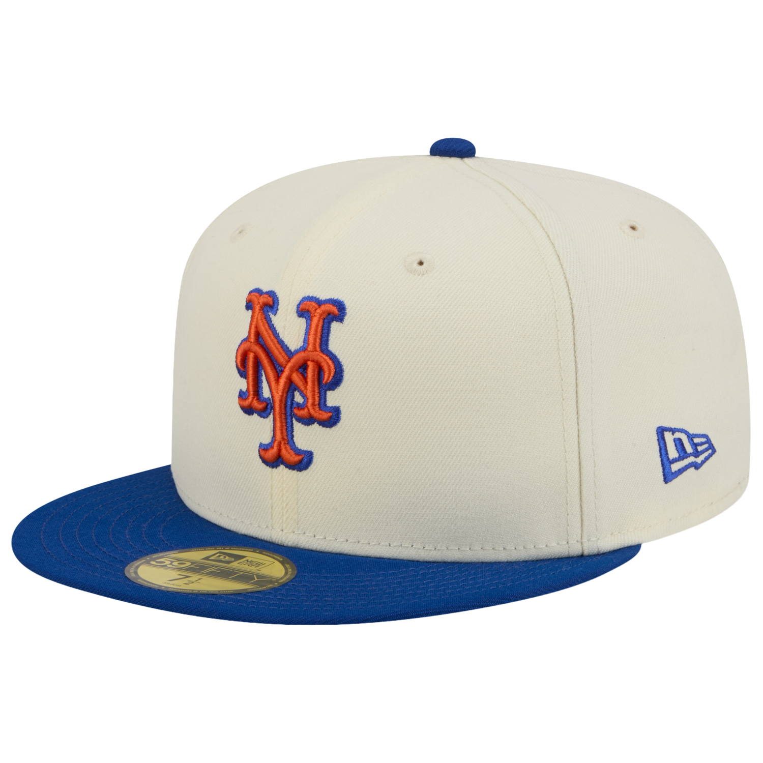 New Era Mets 59FIFTY Cap - Men's - Chalk White/Blue