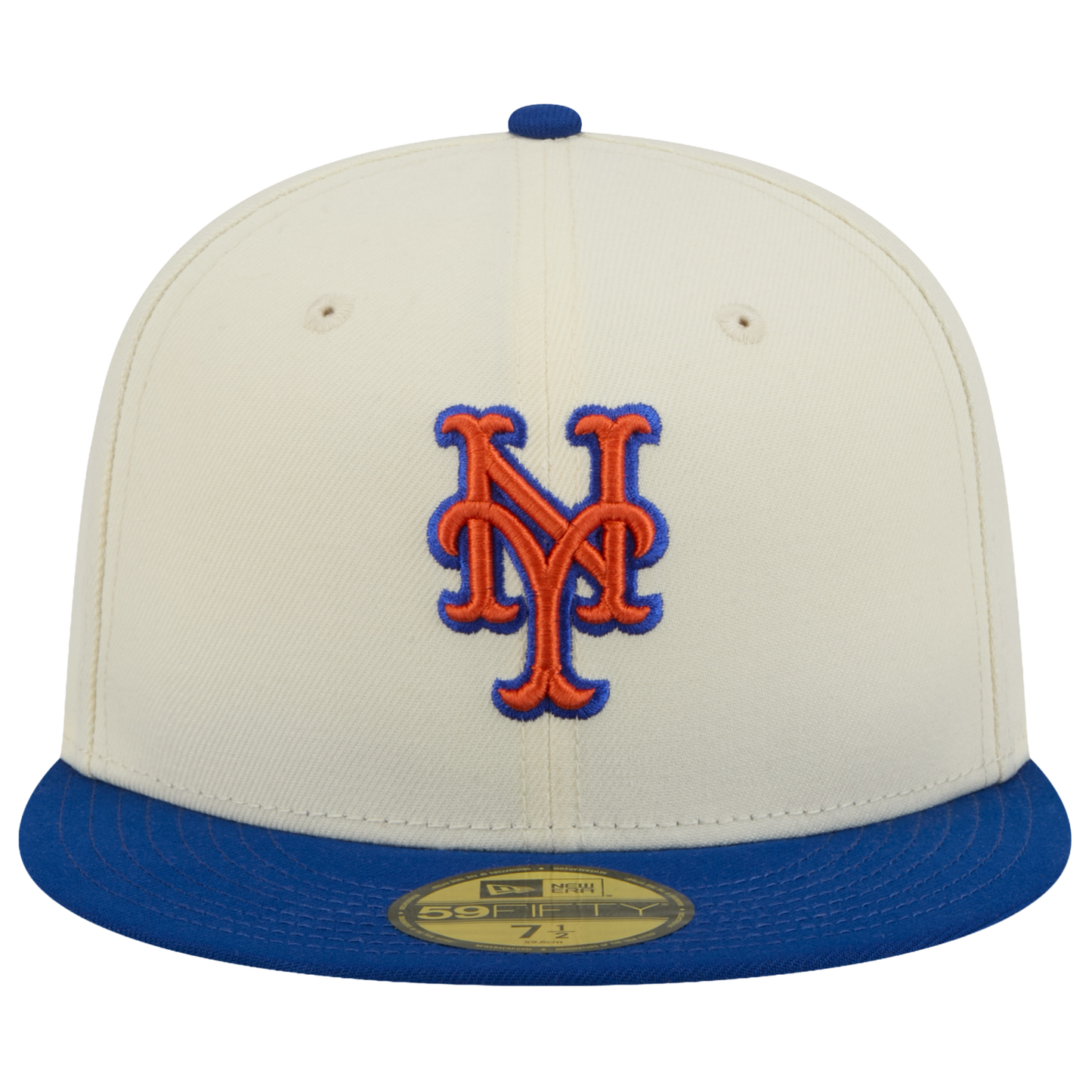 New Era Mets 59FIFTY Cap - Men's - Chalk White/Blue