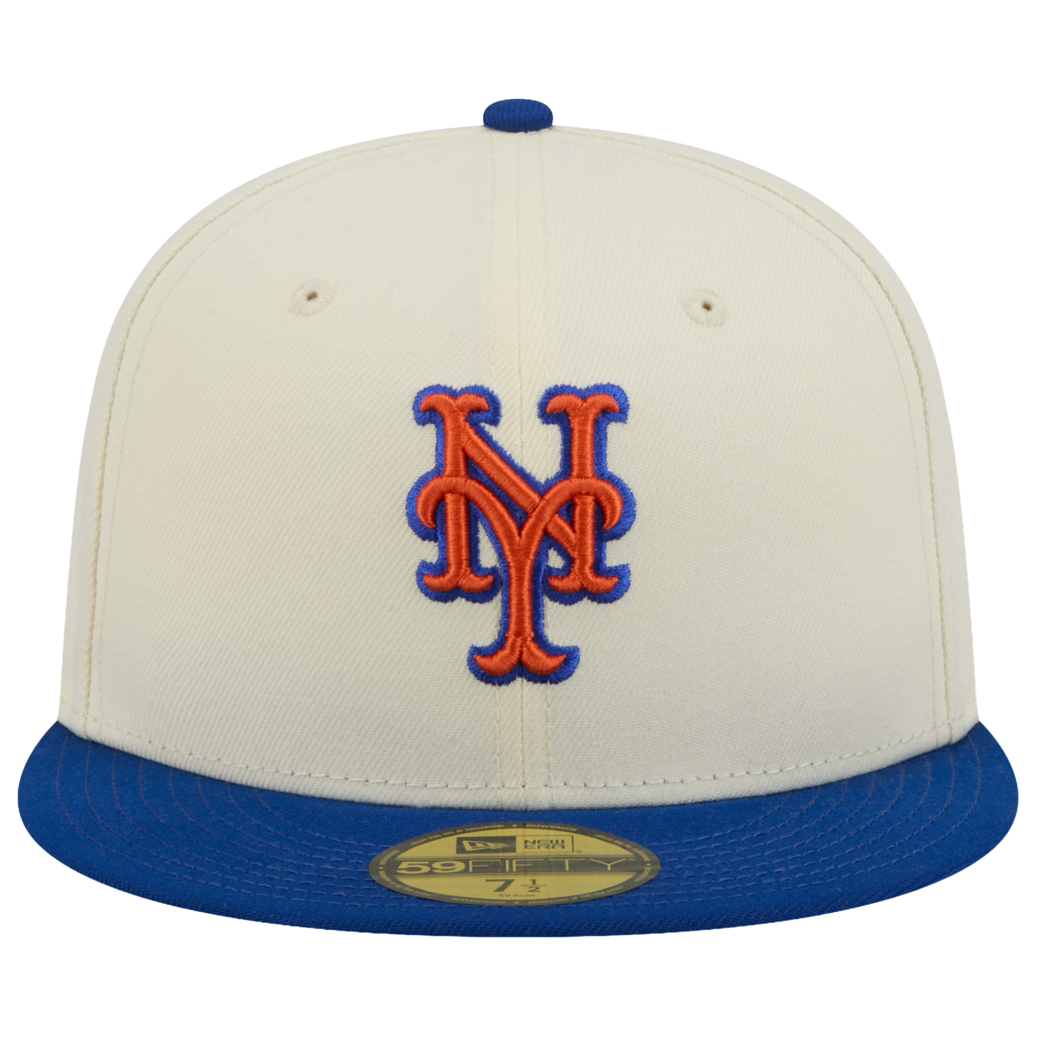 New Era Mets 59FIFTY Cap - Men's - Chalk White/Blue