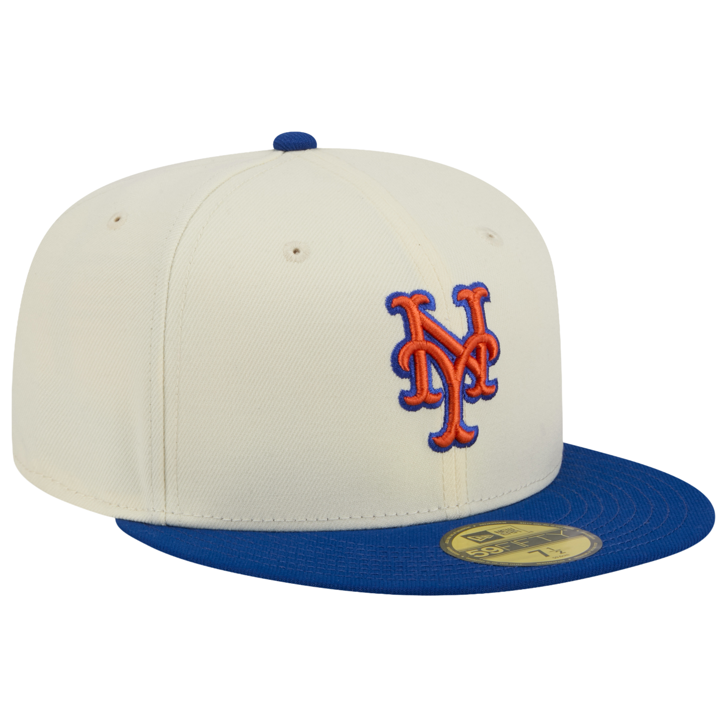 New Era Mets 59FIFTY Cap - Men's - Chalk White/Blue