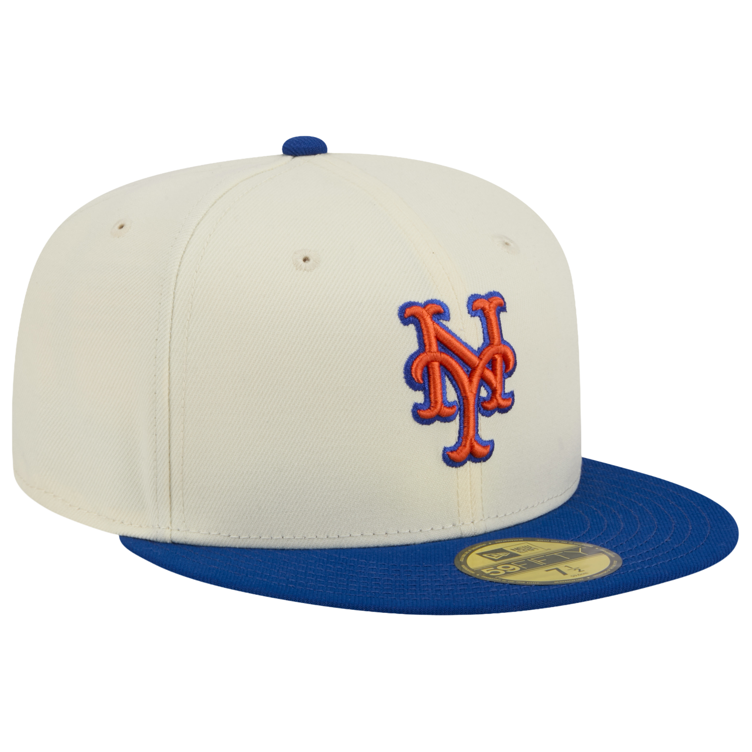 New Era Mets 59FIFTY Cap - Men's - Chalk White/Blue