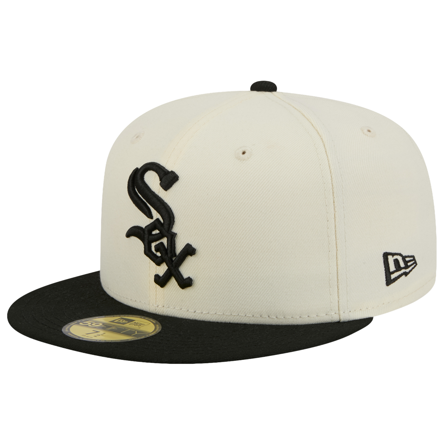 New Era White Sox 59FIFTY Cap - Men's - Chalk White/Black