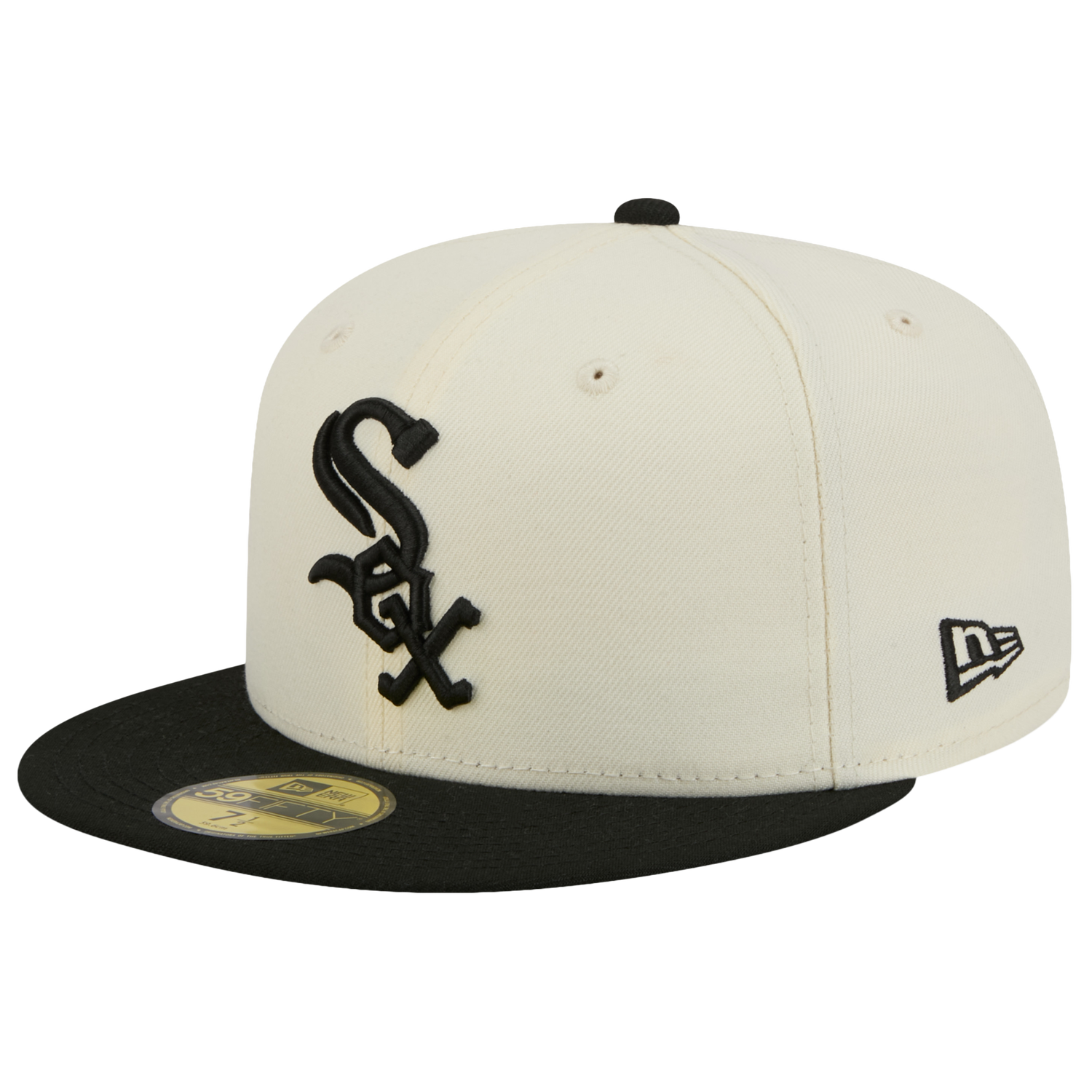 New Era White Sox 59FIFTY Cap - Men's - Chalk White/Black