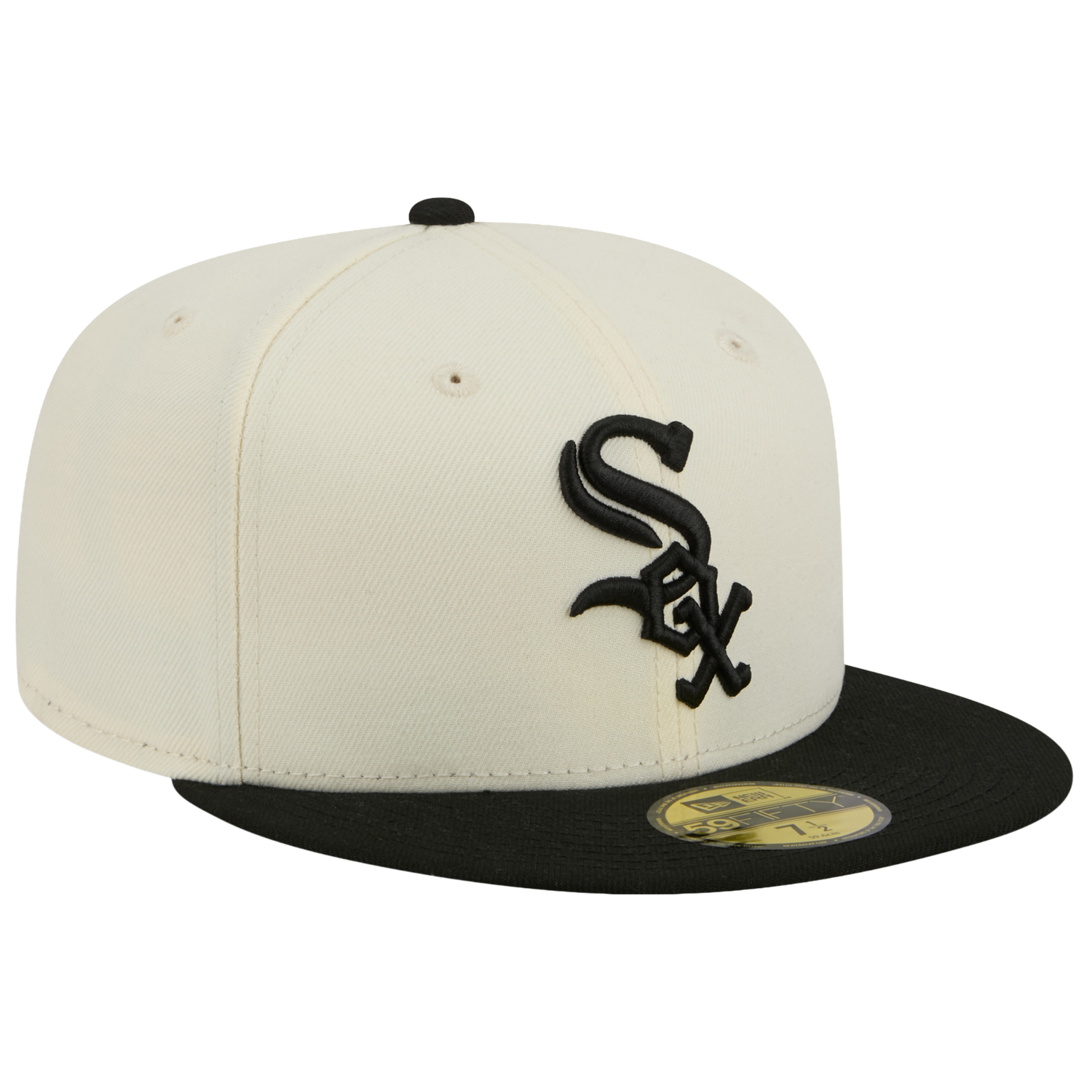 New Era White Sox 59FIFTY Cap - Men's - Chalk White/Black