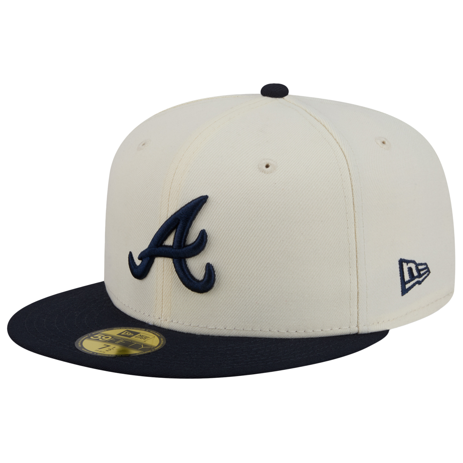 New Era Braves 59FIFTY Cap - Men's - Chalk White