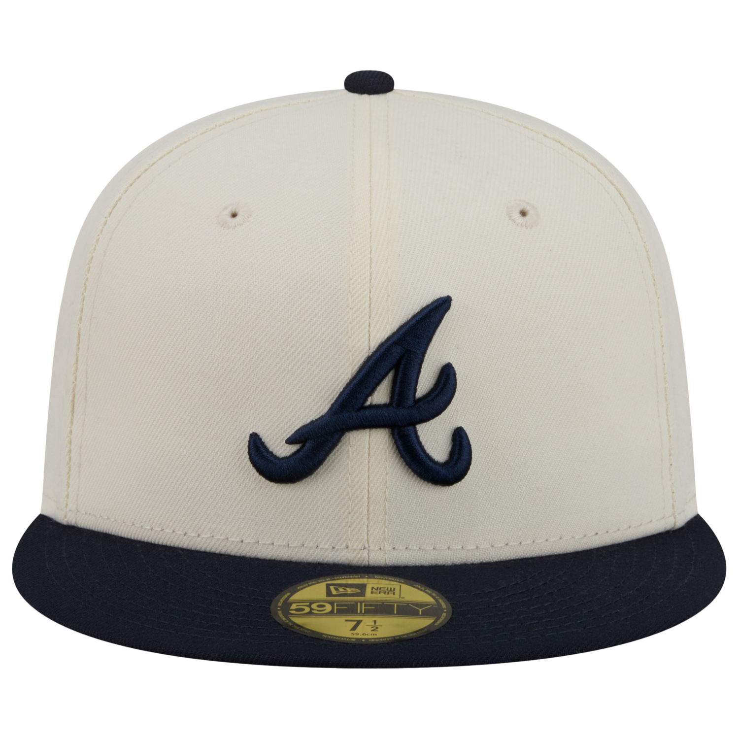 New Era Braves 59FIFTY Cap - Men's - Chalk White