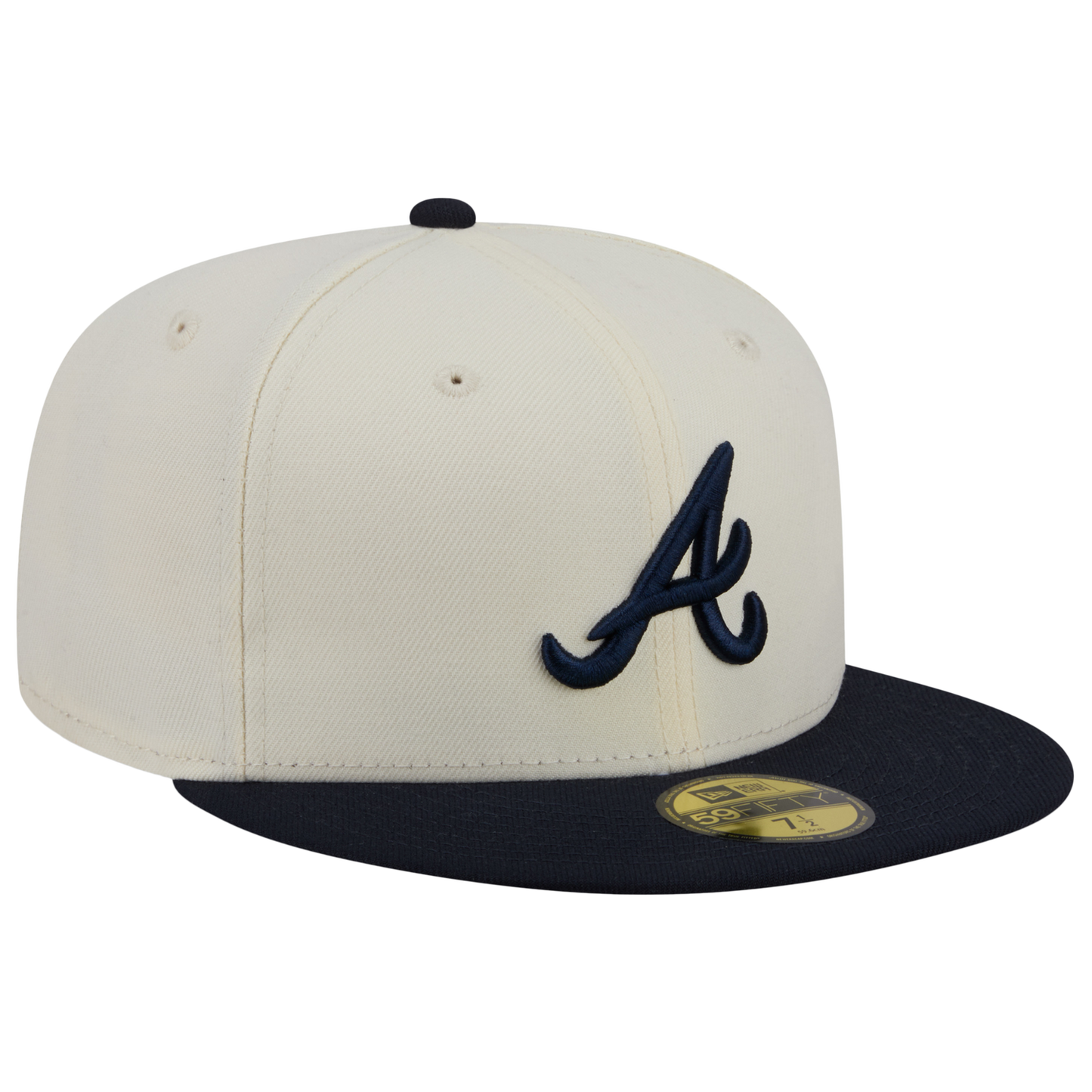 New Era Braves 59FIFTY Cap - Men's - Chalk White