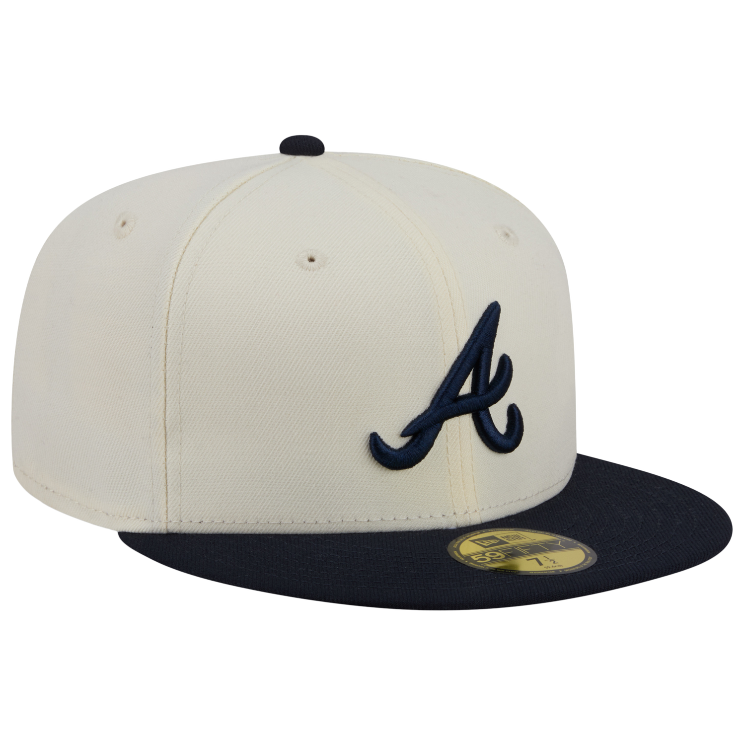 New Era Braves 59FIFTY Cap - Men's - Chalk White