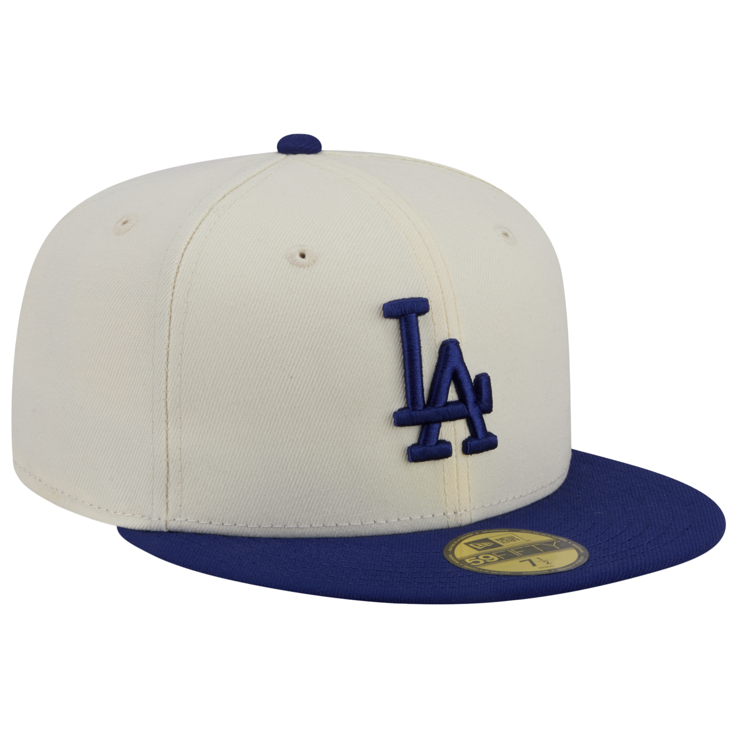 New Era Dodgers 59FIFTY Cap - Men's - Chalk White/Blue