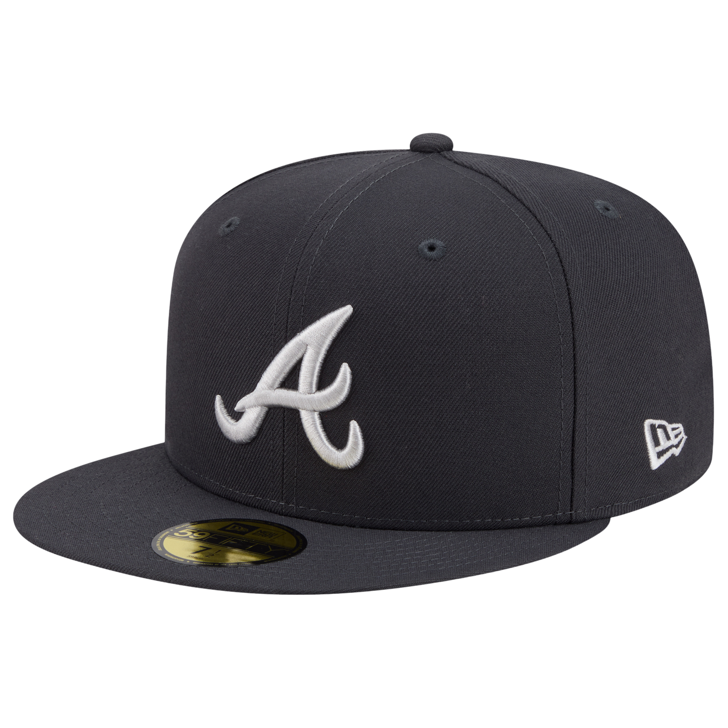New Era Braves 59FIFTY Cap - Men's - Anthracite/White