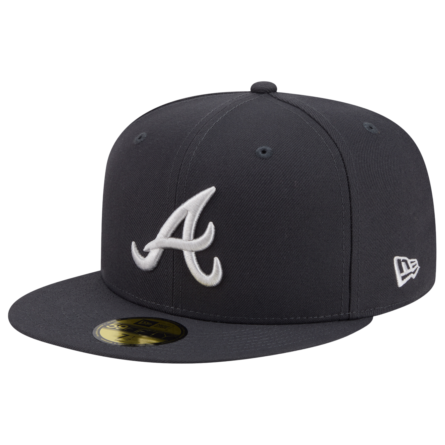 New Era Braves 59FIFTY Cap - Men's - Anthracite/White