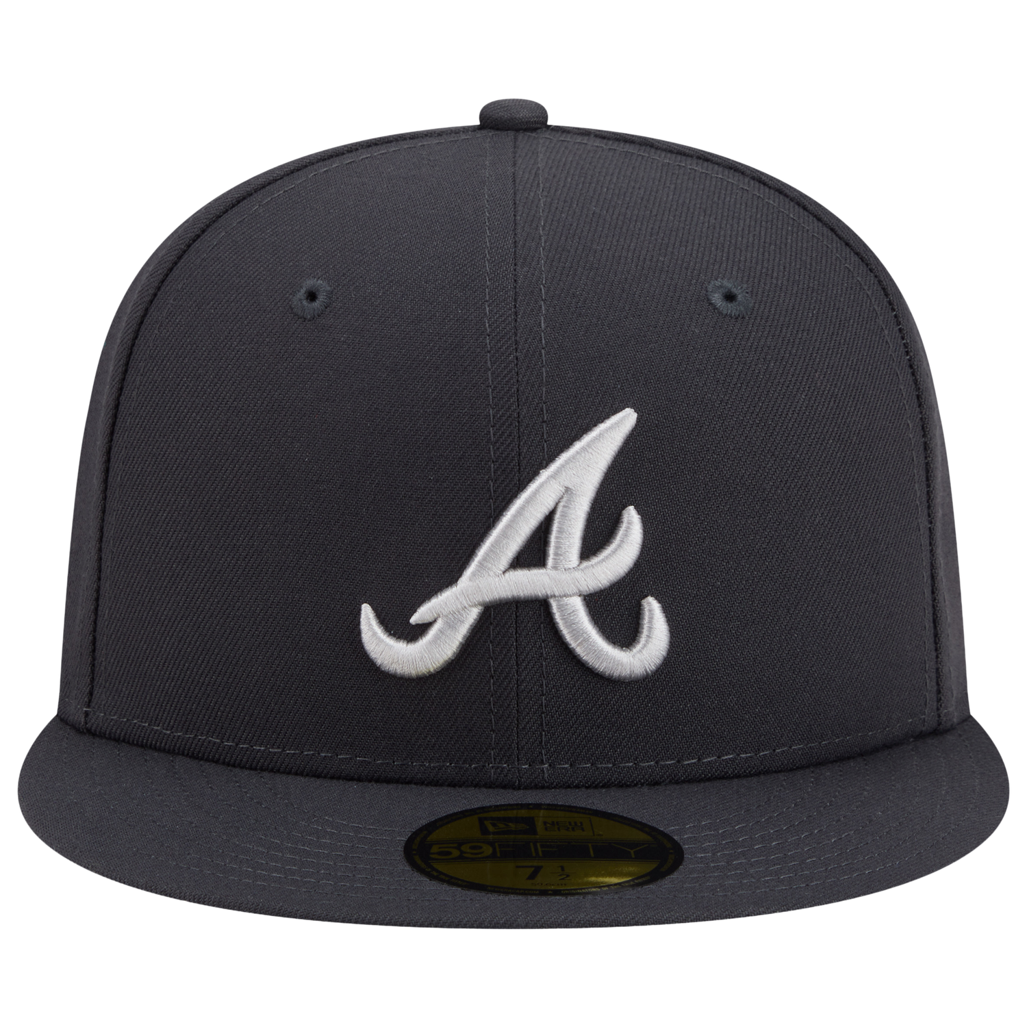 New Era Braves 59FIFTY Cap - Men's - Anthracite/White