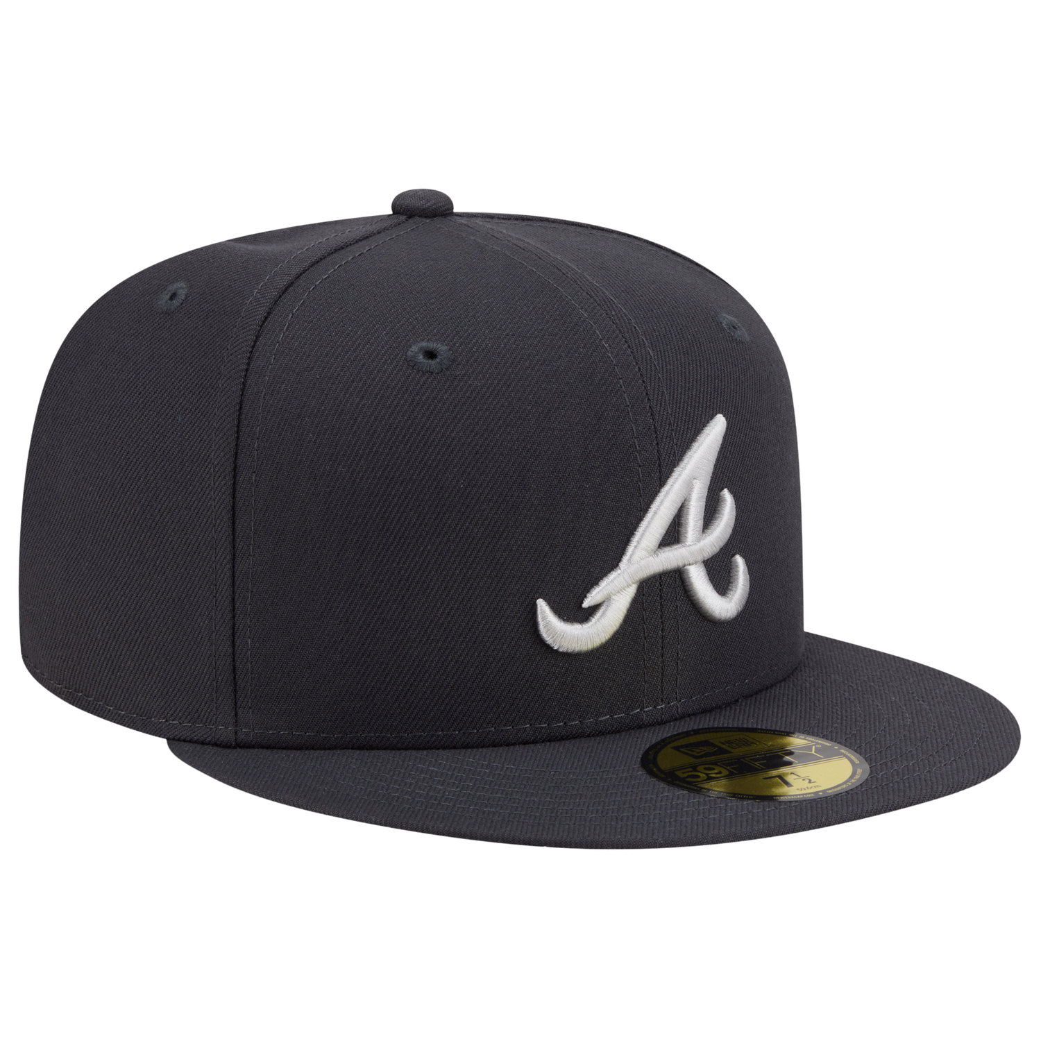 New Era Braves 59FIFTY Cap - Men's - Anthracite/White