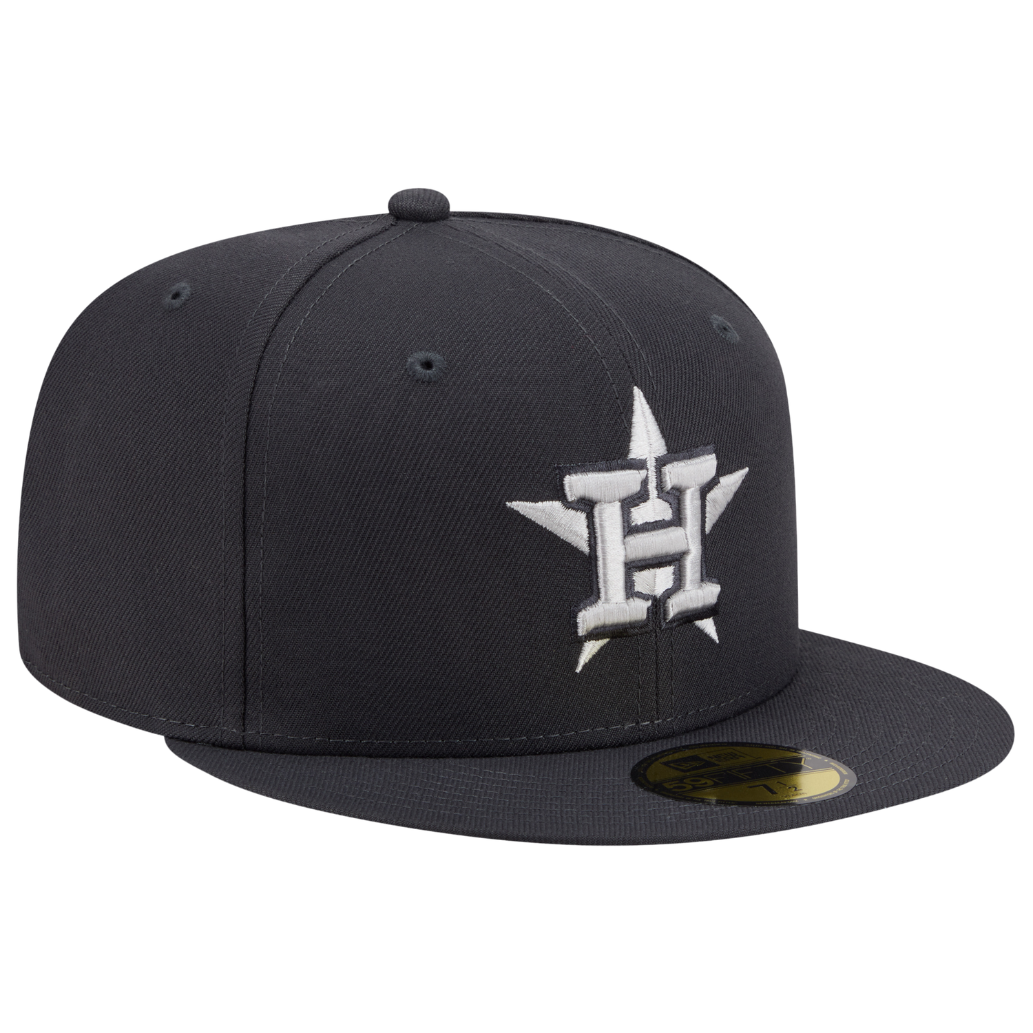 New Era Astros 59FIFTY Cap - Men's - Anthracite/Silver