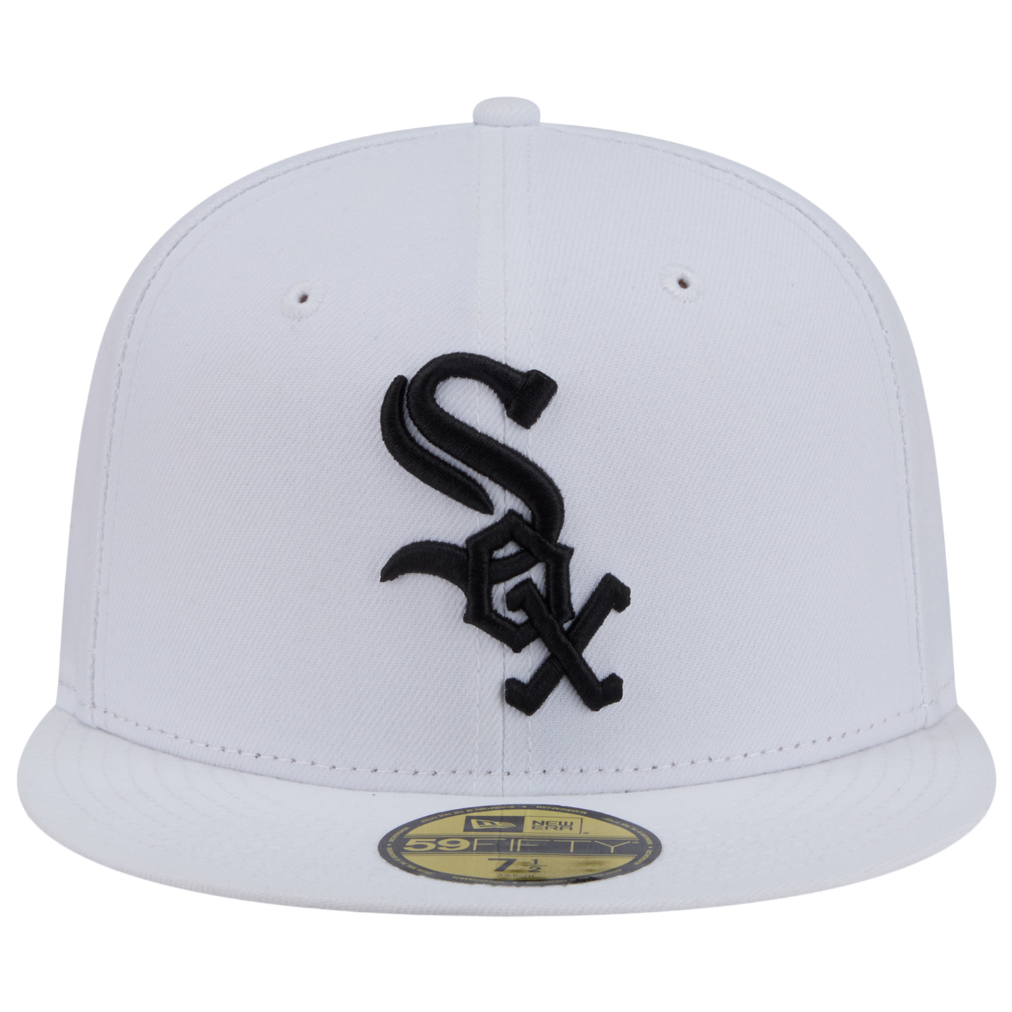 New Era White Sox 59FIFTY Cap - Men's - White/Black