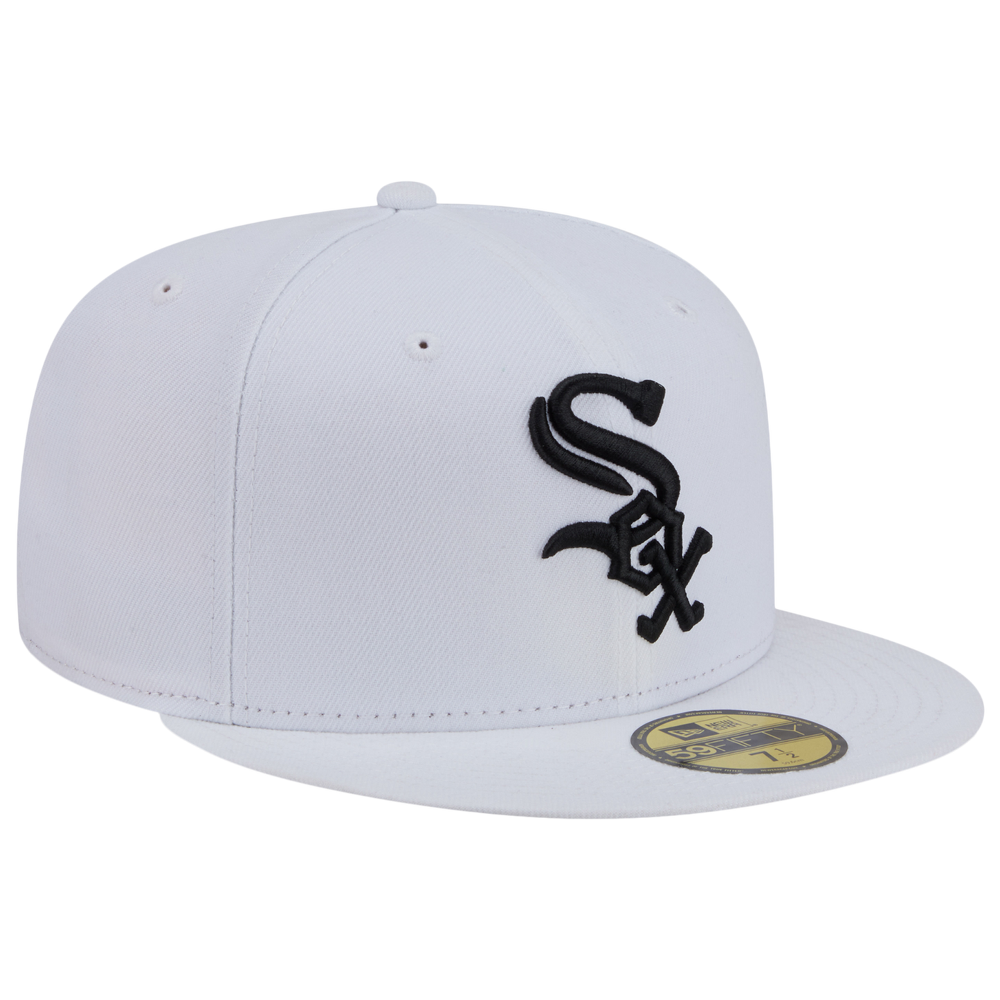 New Era White Sox 59FIFTY Cap - Men's - White/Black