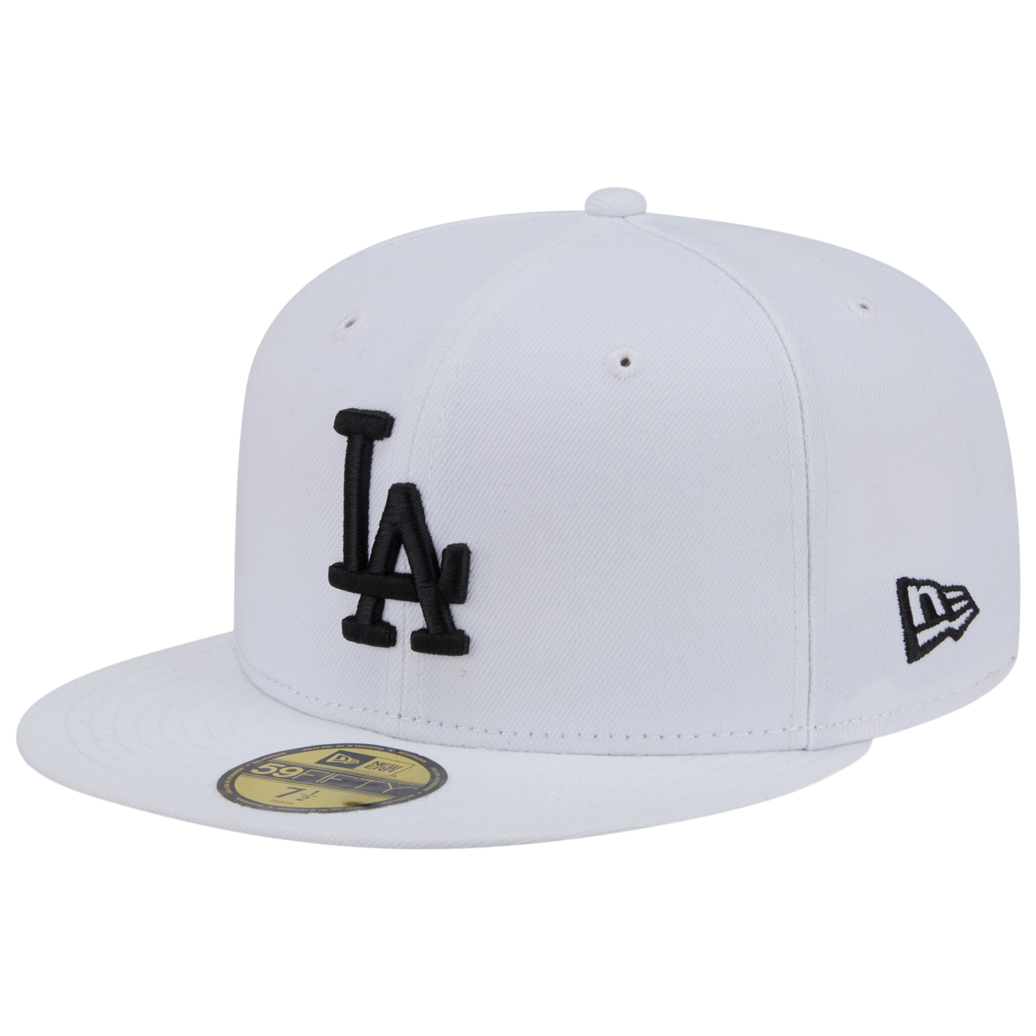 New Era Dodgers 59FIFTY Cap - Men's - White/Black
