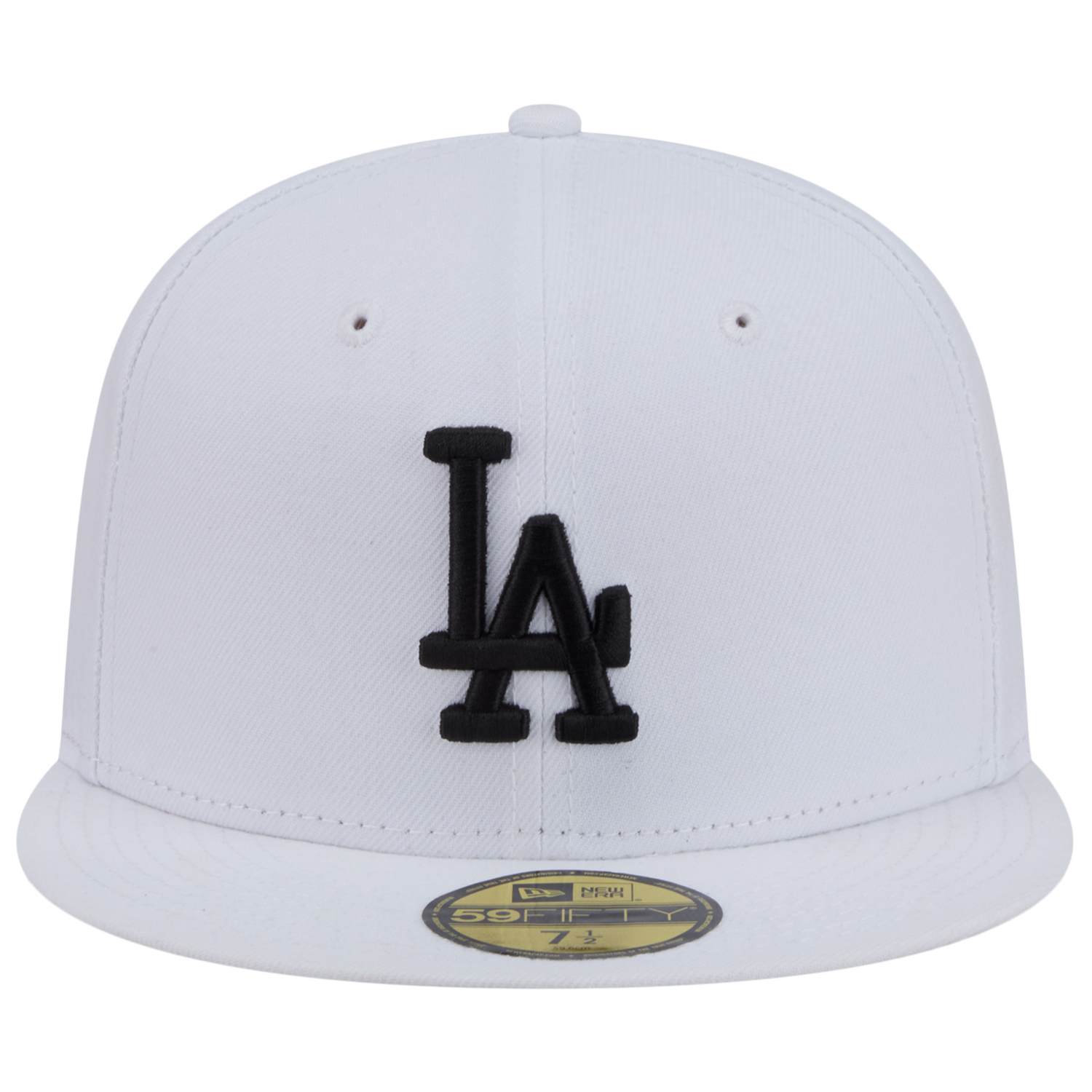New Era Dodgers 59FIFTY Cap - Men's - White/Black