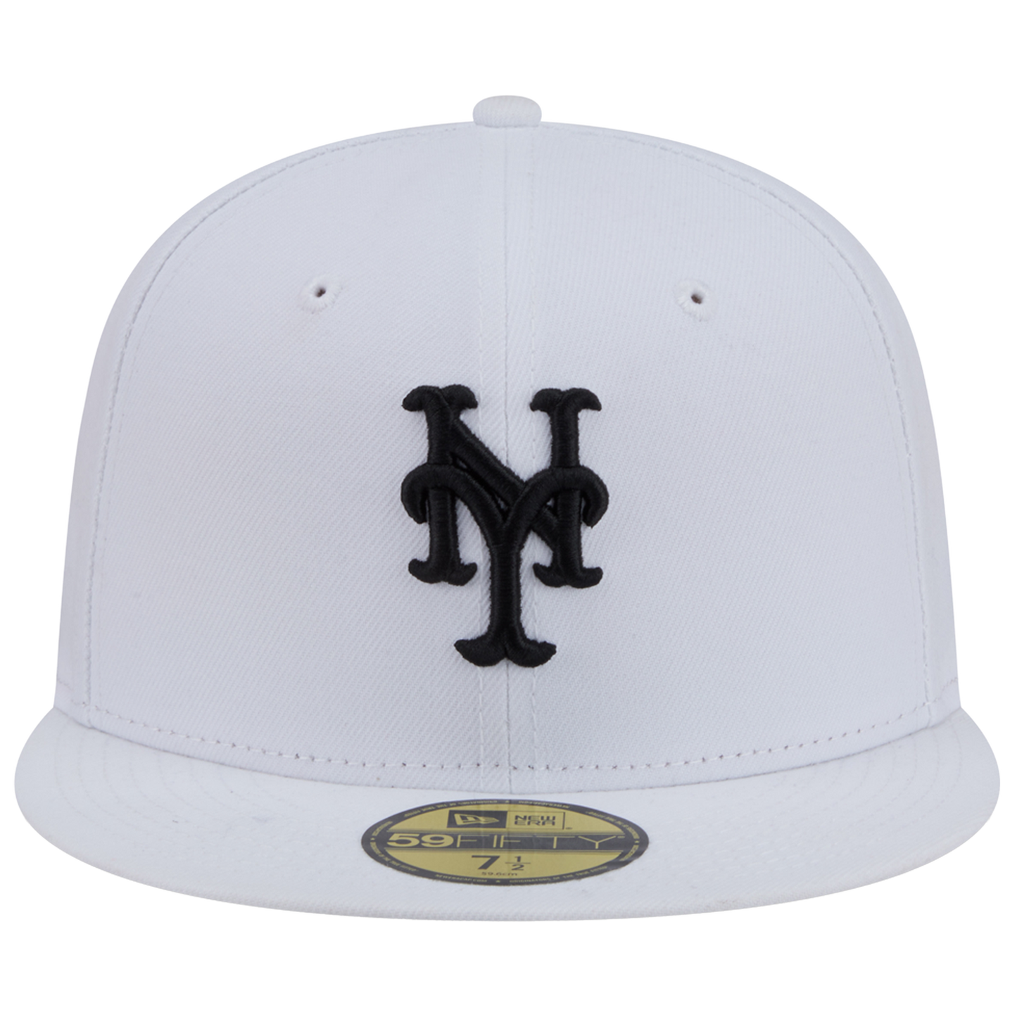New Era Mets 59FIFTY Cap - Men's - White/Black (60956112)