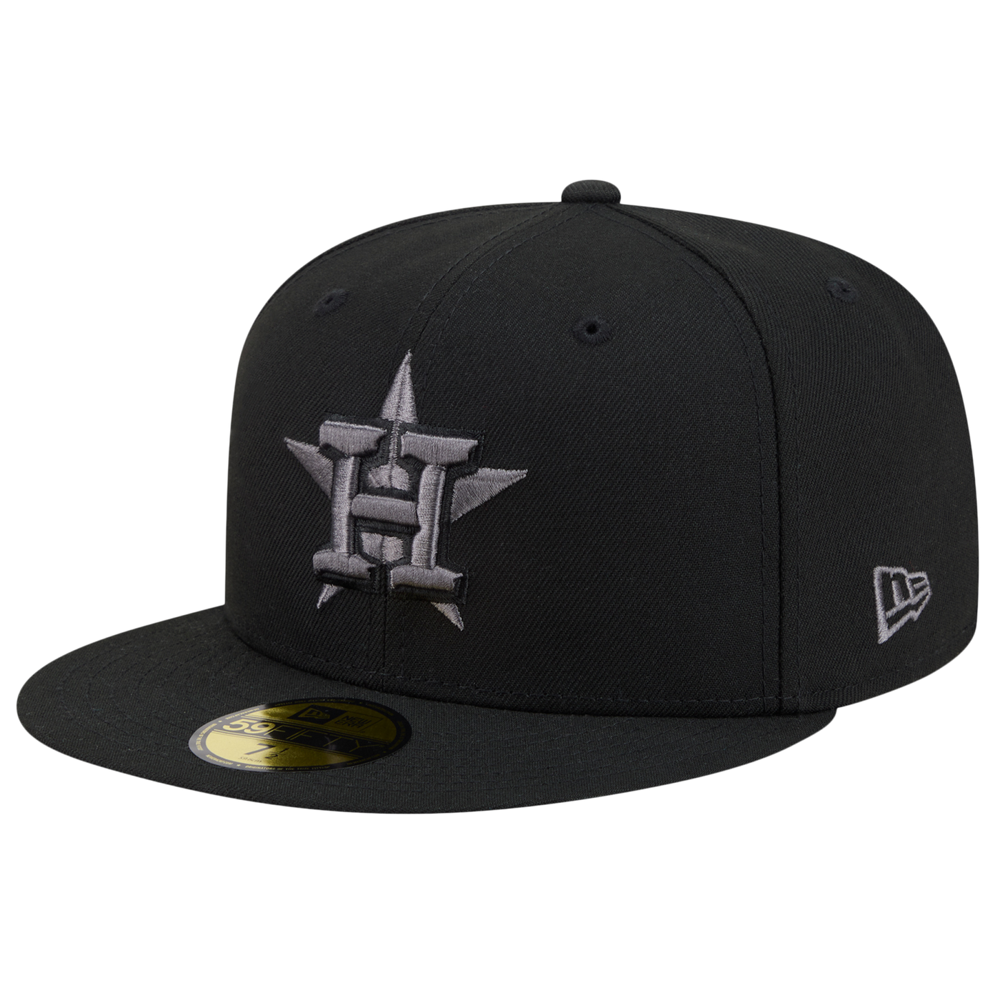 New Era Astros 59FIFTY Cap - Men's - Black/Heather Grey