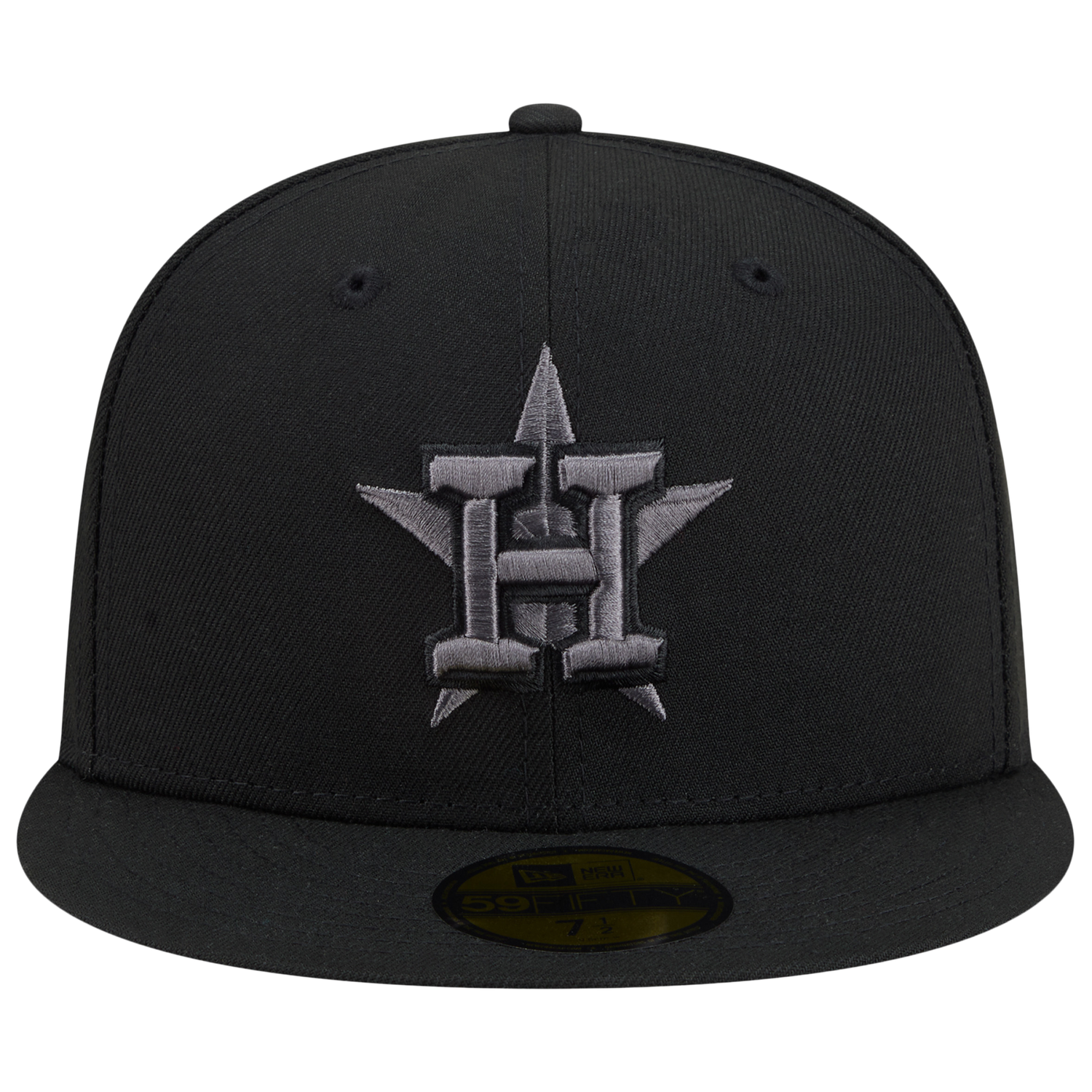 New Era Astros 59FIFTY Cap - Men's - Black/Heather Grey
