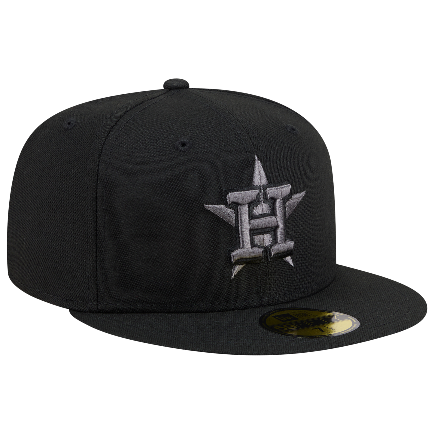 New Era Astros 59FIFTY Cap - Men's - Black/Heather Grey