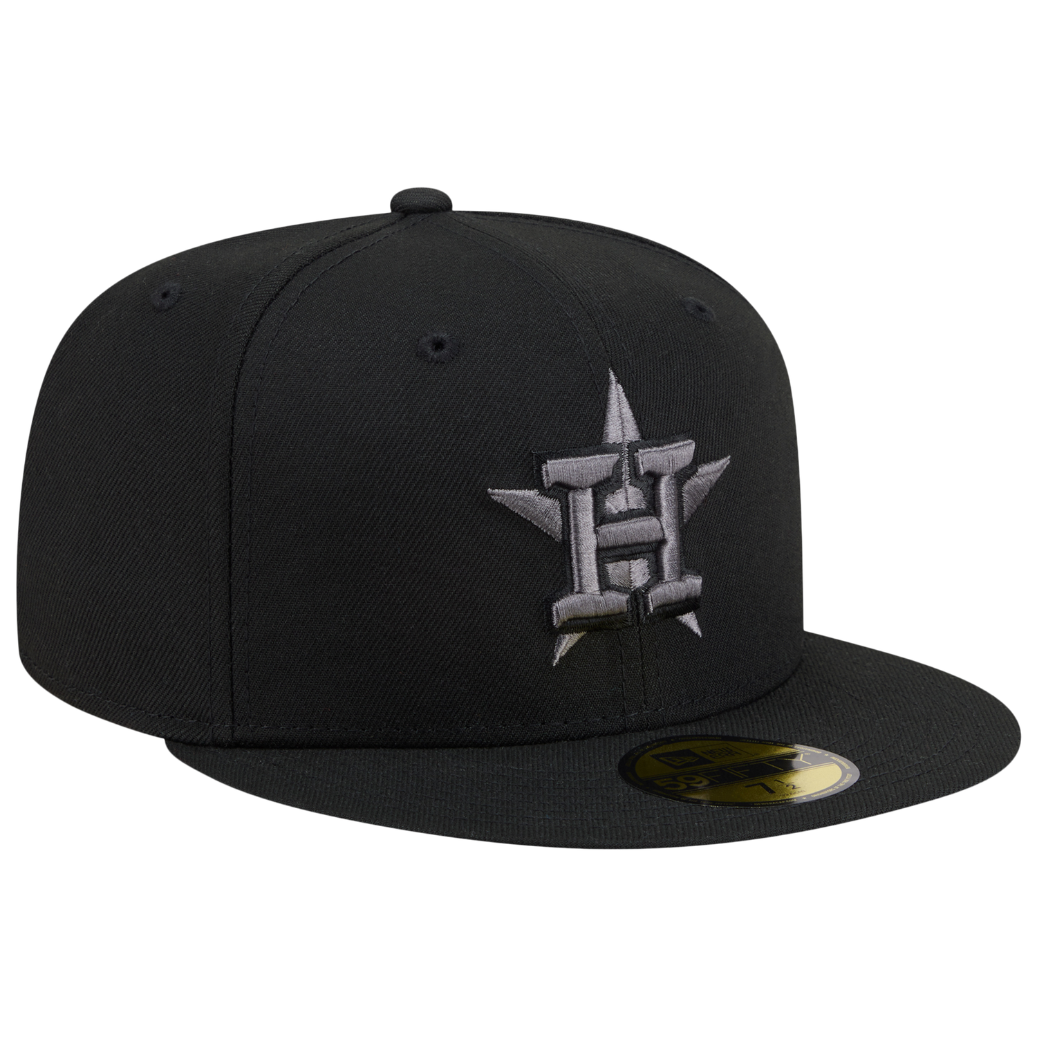 New Era Astros 59FIFTY Cap - Men's - Black/Heather Grey