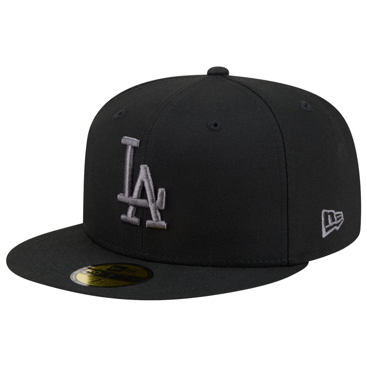 New Era Dodgers 59FIFTY Cap - Men's - Black/Heather Grey