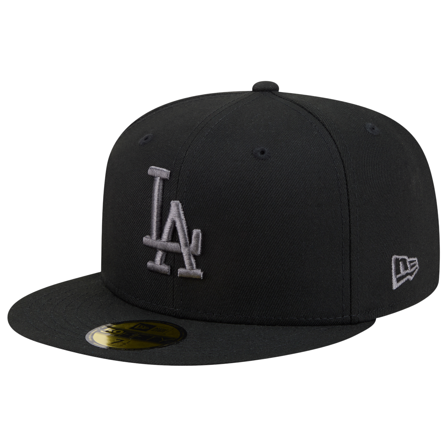 New Era Dodgers 59FIFTY Cap - Men's - Black/Heather Grey