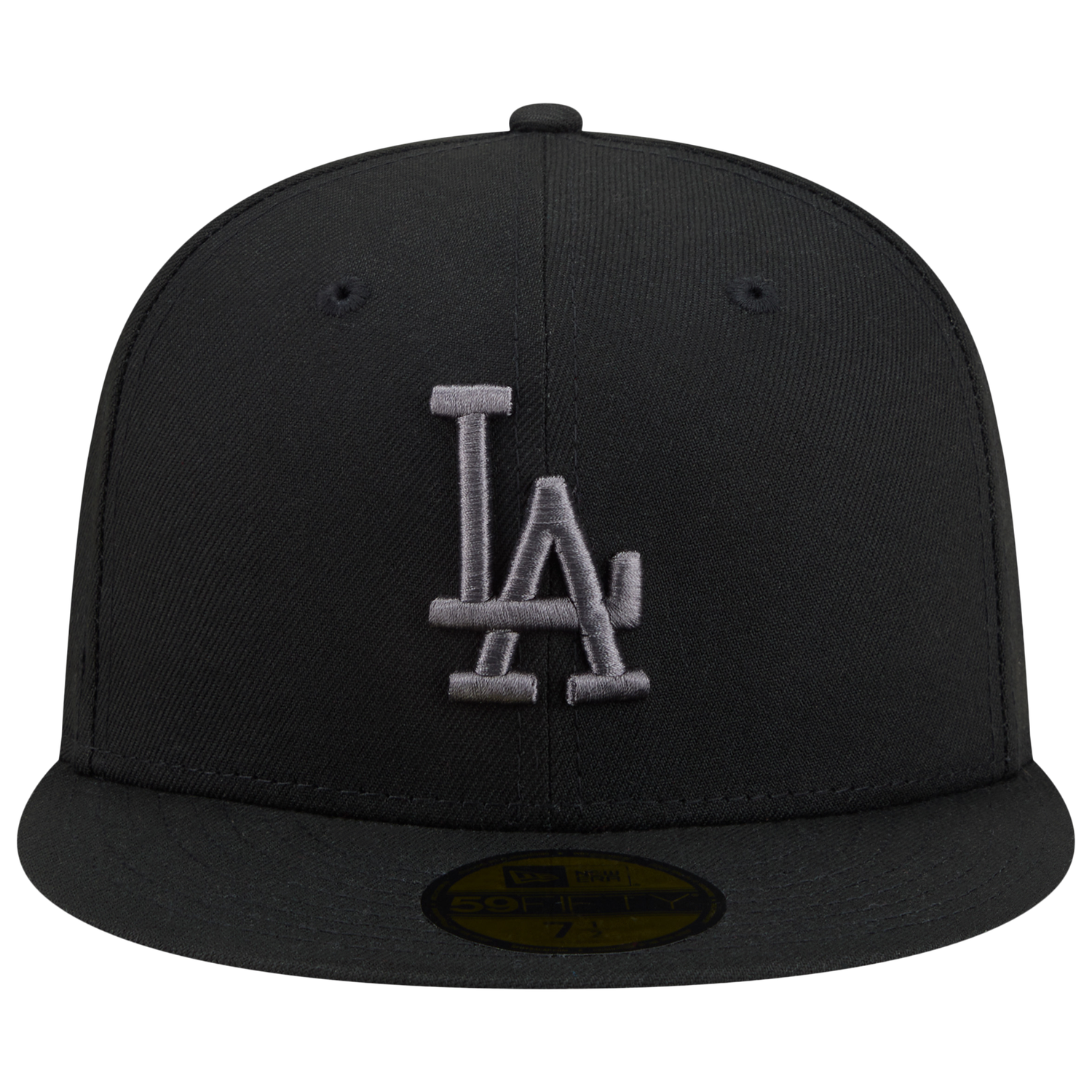 New Era Dodgers 59FIFTY Cap - Men's - Black/Heather Grey