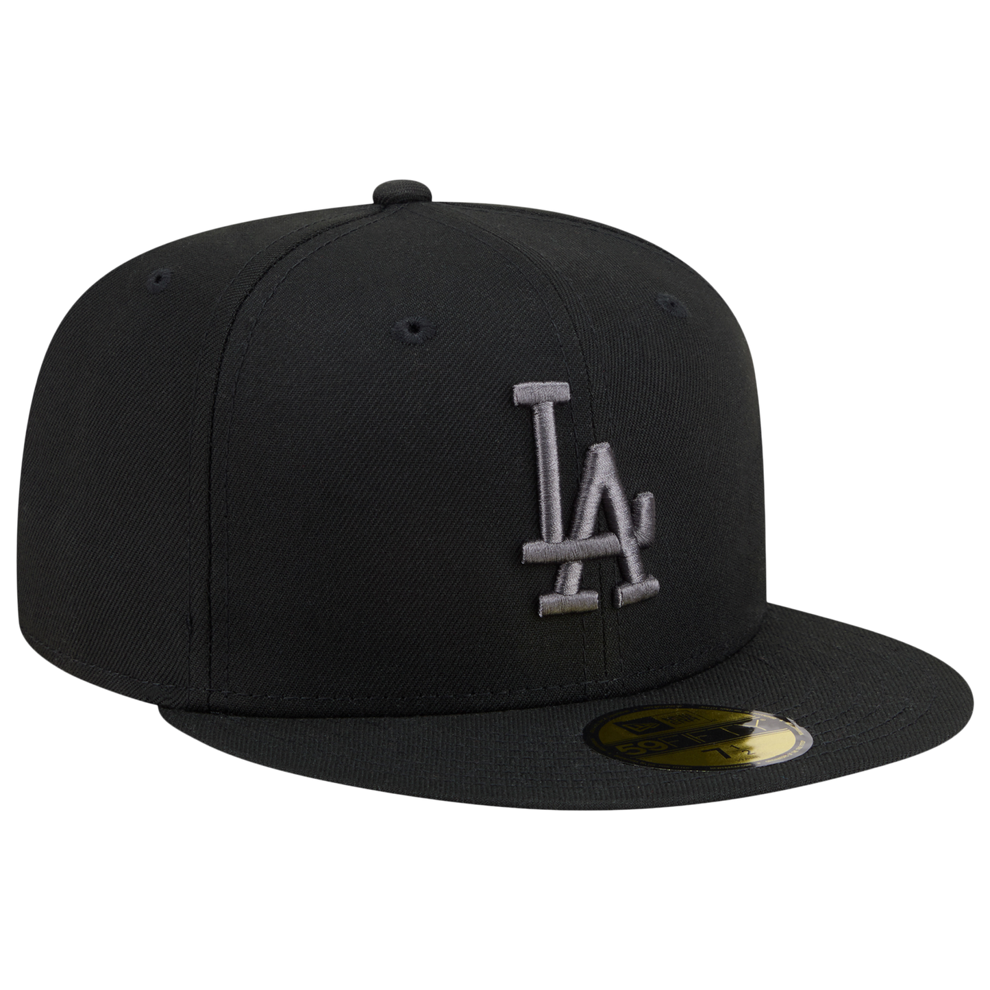 New Era Dodgers 59FIFTY Cap - Men's - Black/Heather Grey