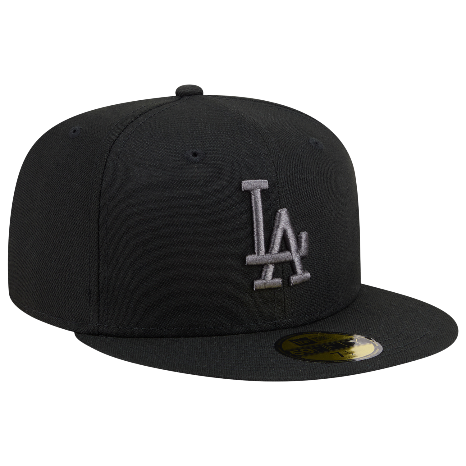 New Era Dodgers 59FIFTY Cap - Men's - Black/Heather Grey