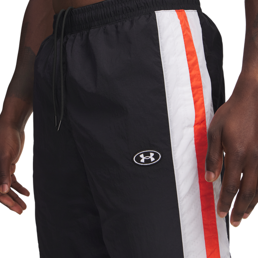 Under Armour Icon Woven Track Pants - Men's - Black/White/White