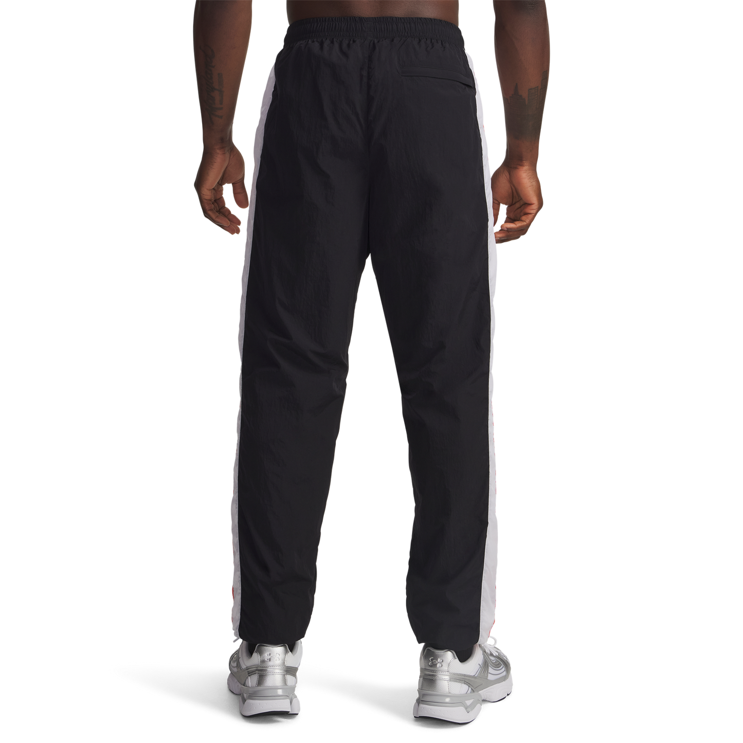 Under Armour Icon Woven Track Pants - Men's - Black/White/White