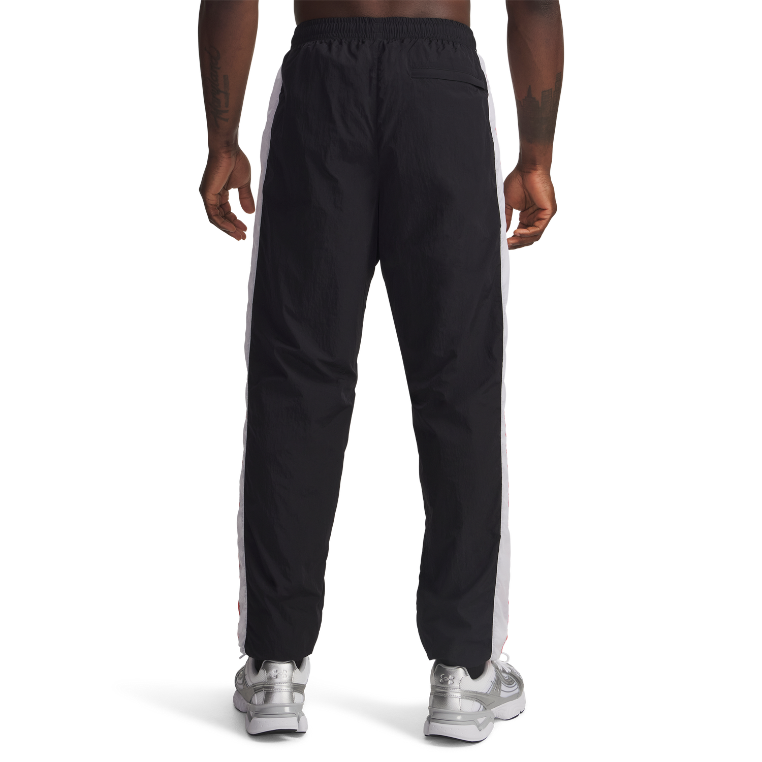 Under Armour Icon Woven Track Pants - Men's - Black/White/White
