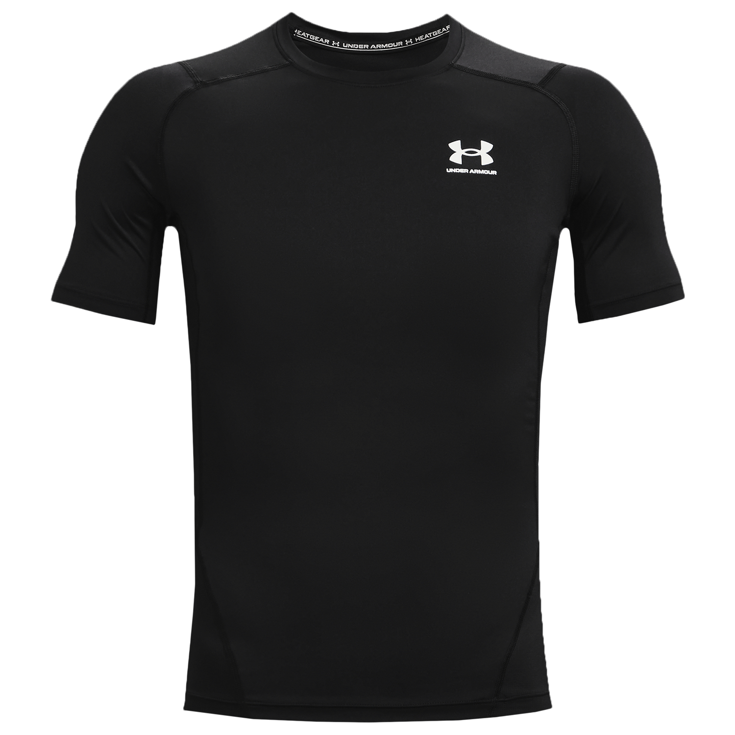 Under Armour HeatGear Compression S/S T-Shirt - Men's - White/Black
