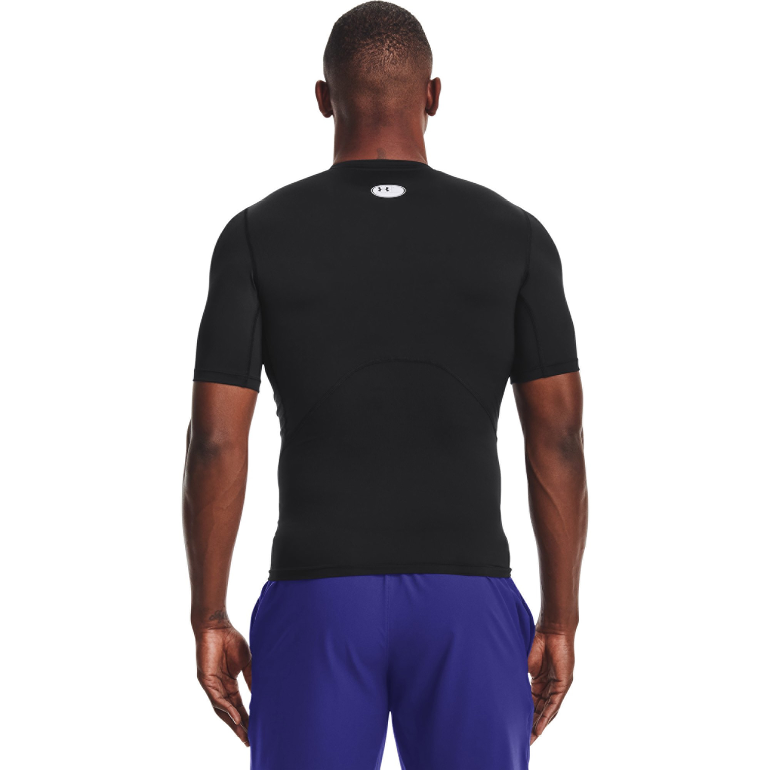 Under Armour HeatGear Compression S/S T-Shirt - Men's - White/Black