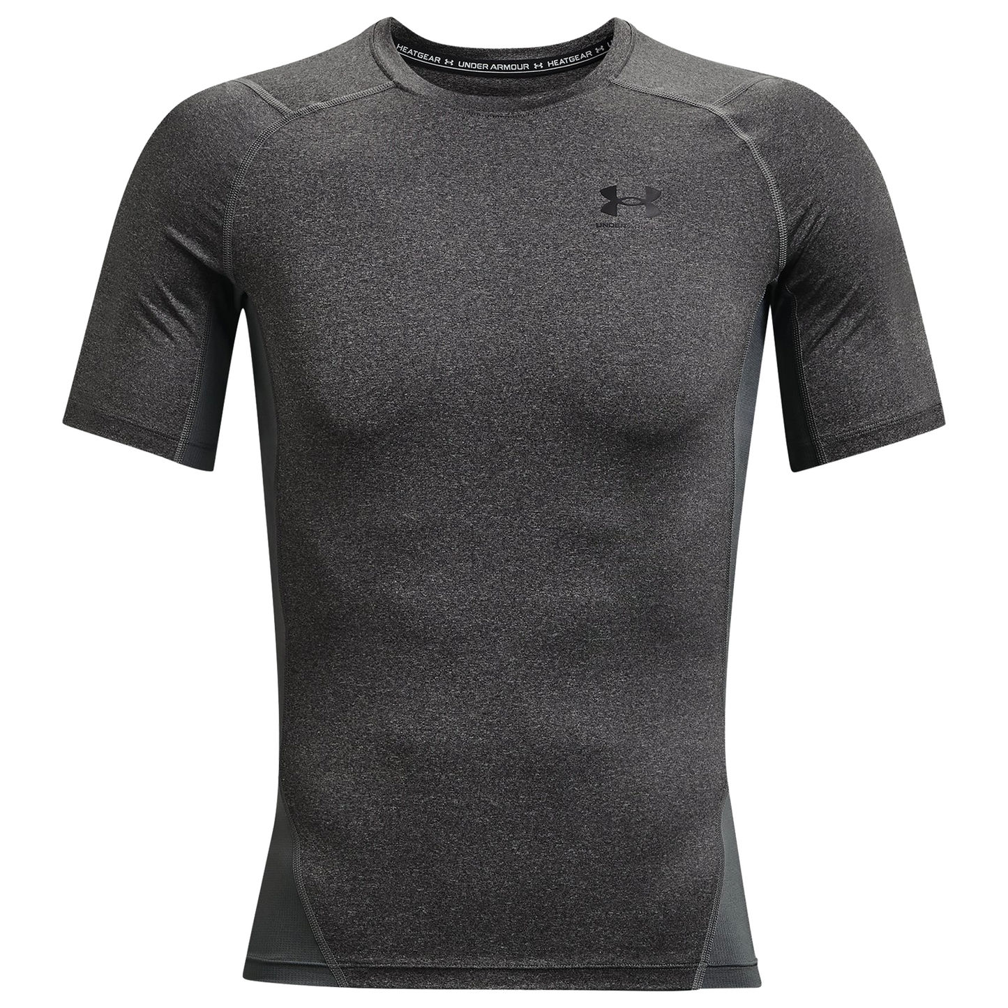 Under Armour HeatGear Compression S/S T-Shirt - Men's - Carbon Heather/Black