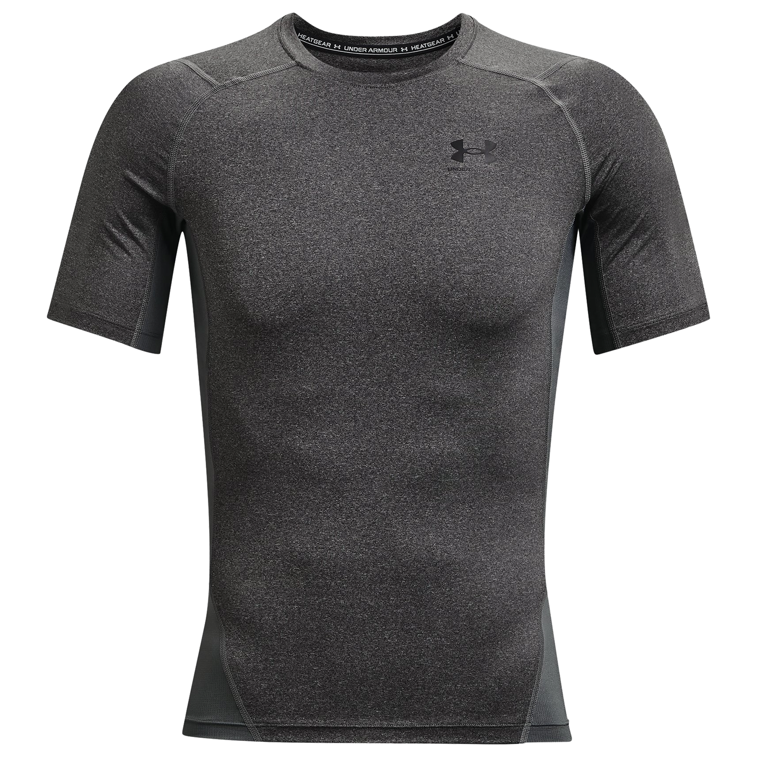 Under Armour HeatGear Compression S/S T-Shirt - Men's - Carbon Heather/Black